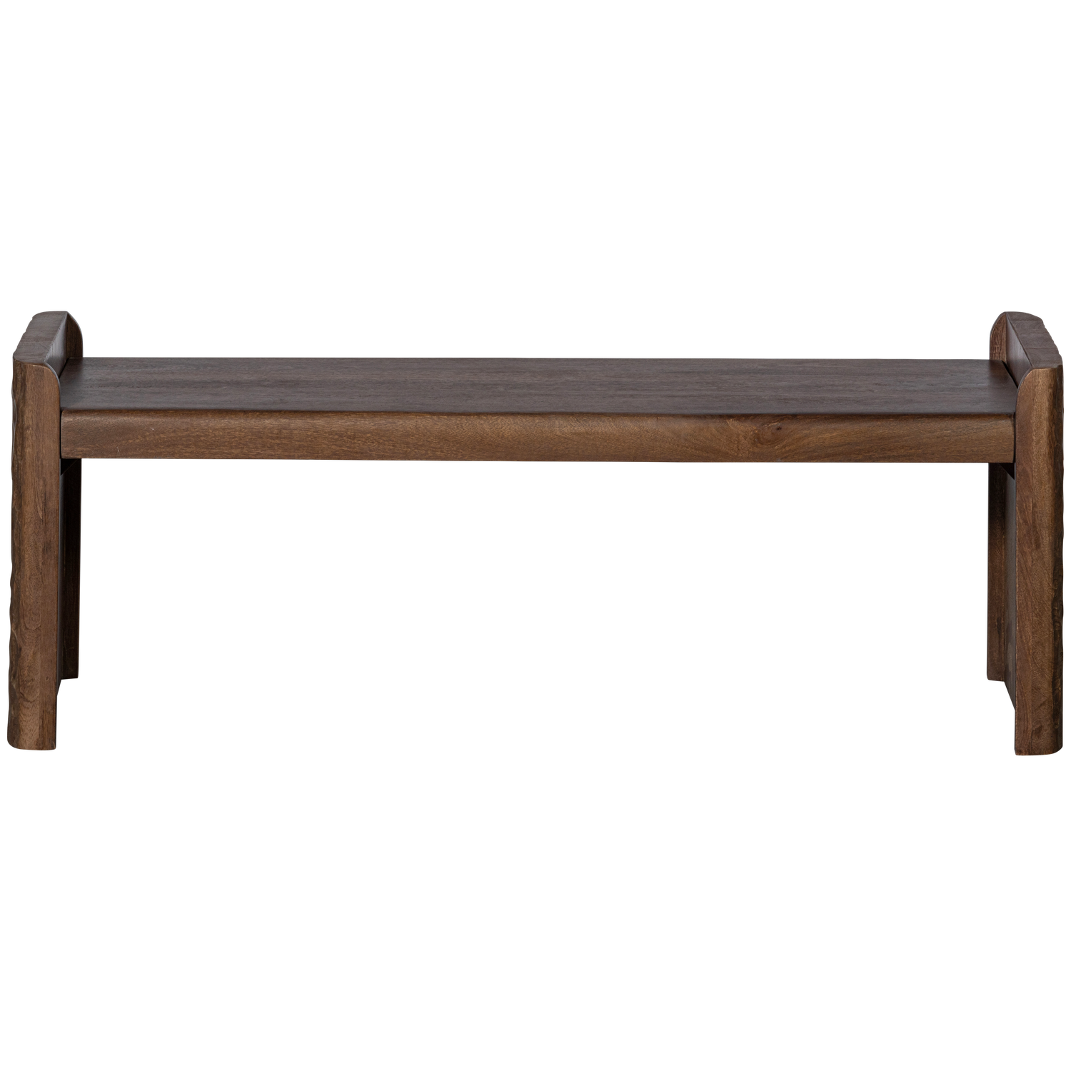 PROP BANK MIT BEARBEITETEN HOLZBEIN WARMBRAUN