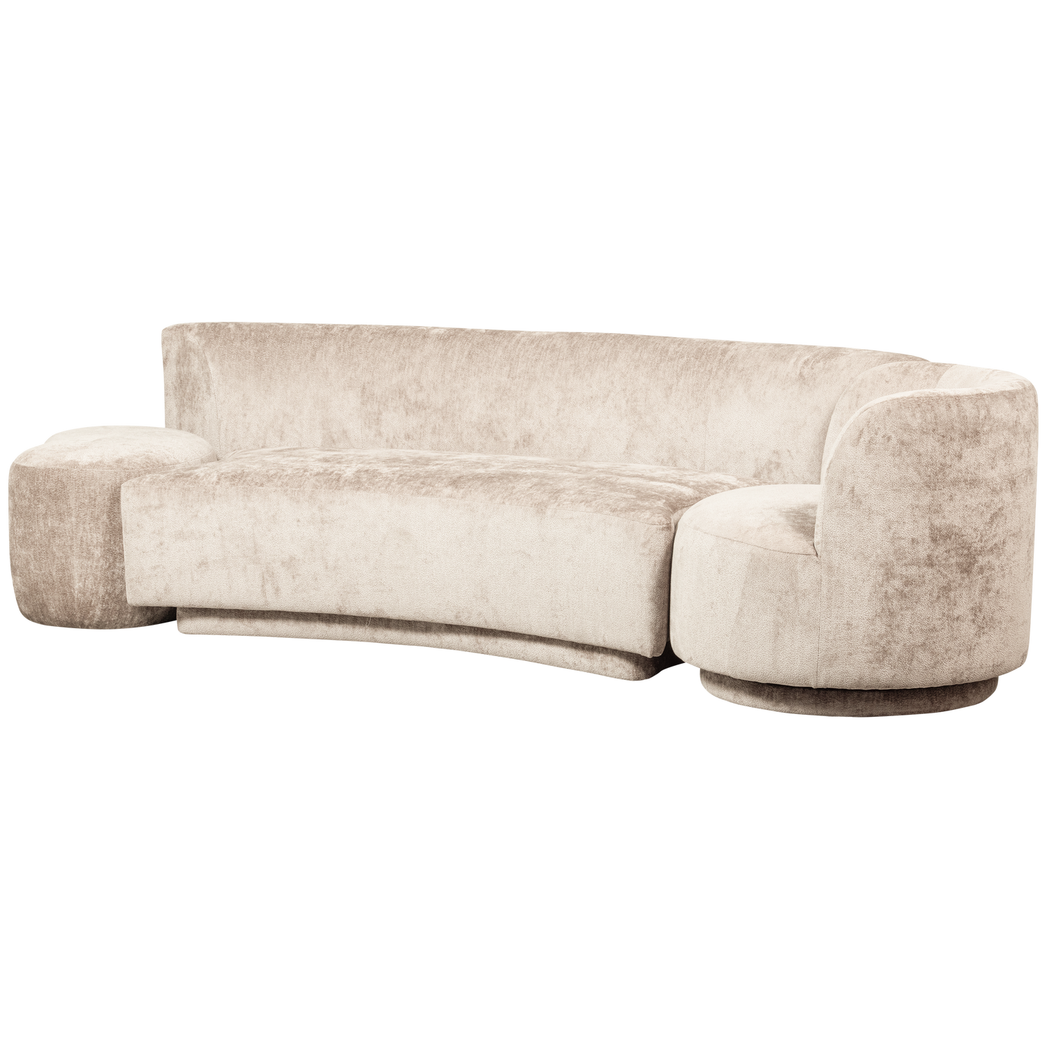COMBI-POPULAR: BANK + SESSEL + POUF NATUR