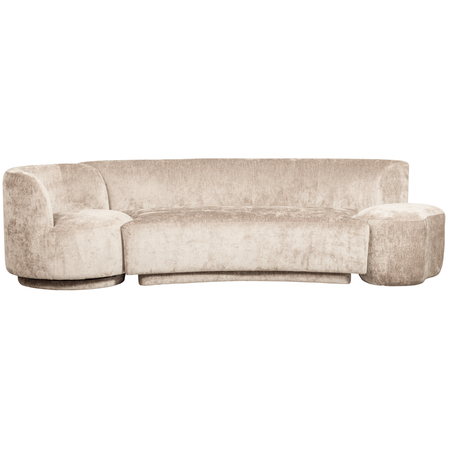 COMBI-POPULAR: BANK + SESSEL + POUF NATUR