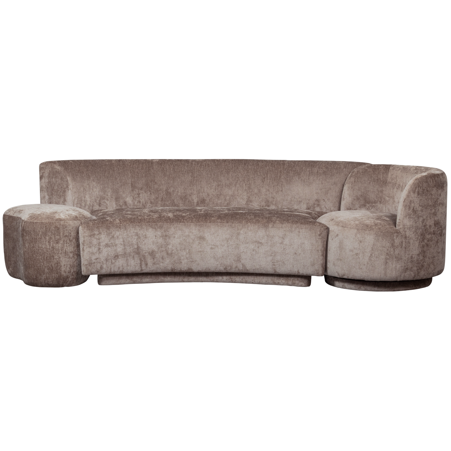 COMBI-POPULAR: BANK + SESSEL + POUF TAUPE