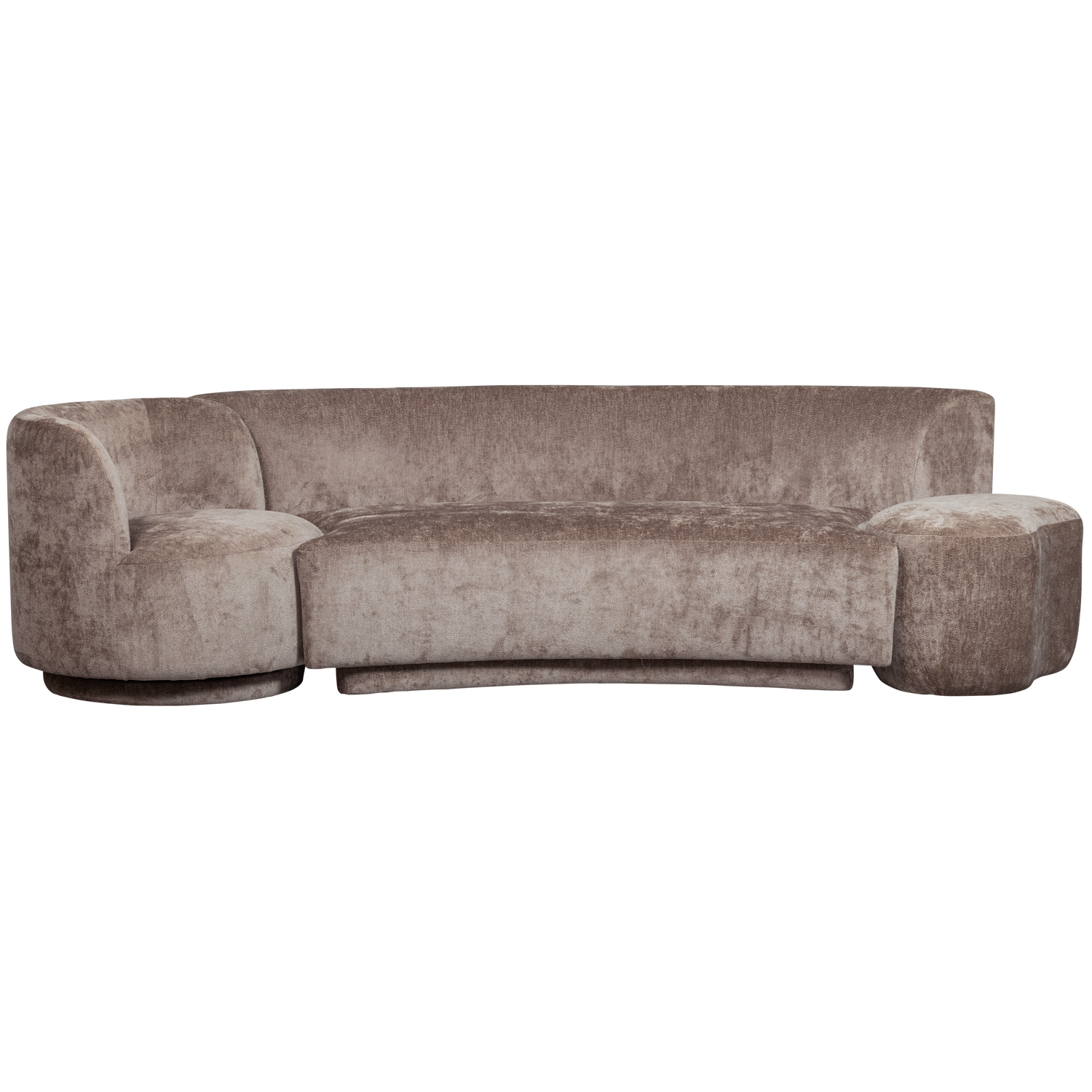 COMBI-POPULAR: BANK + SESSEL + POUF TAUPE