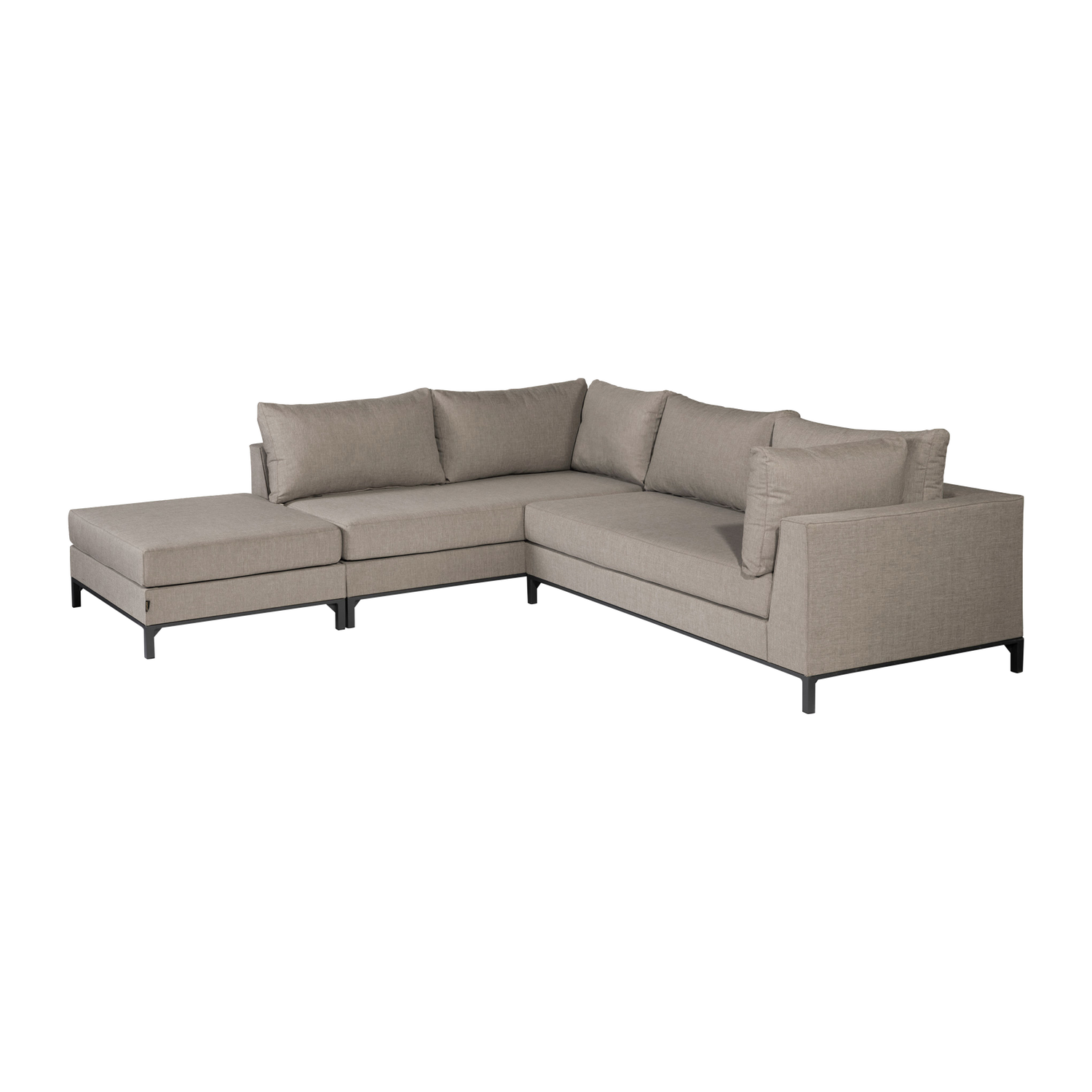 SICILIE GARTEN LOUNGESET LINKS TAUPE