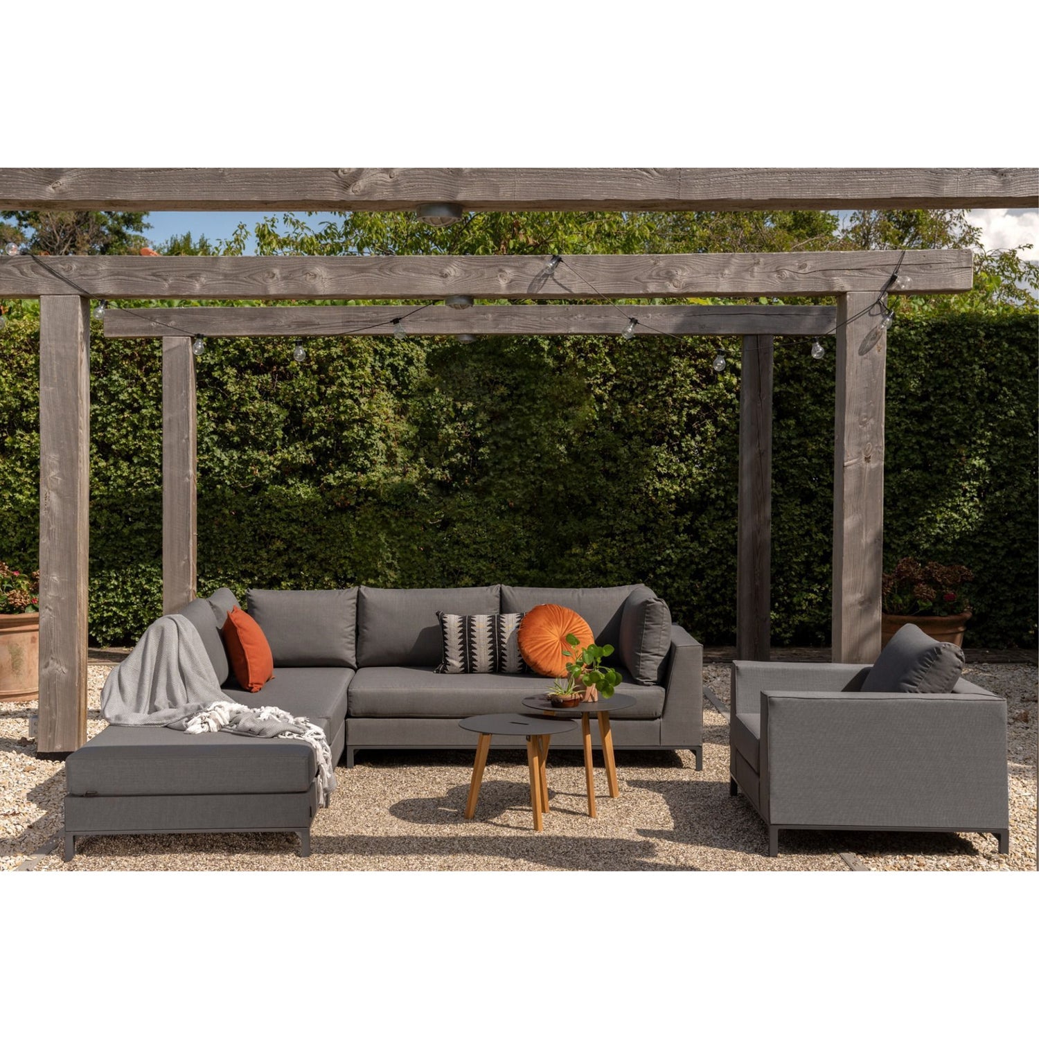 SICILIE GARTEN SESSEL STEINGRAU