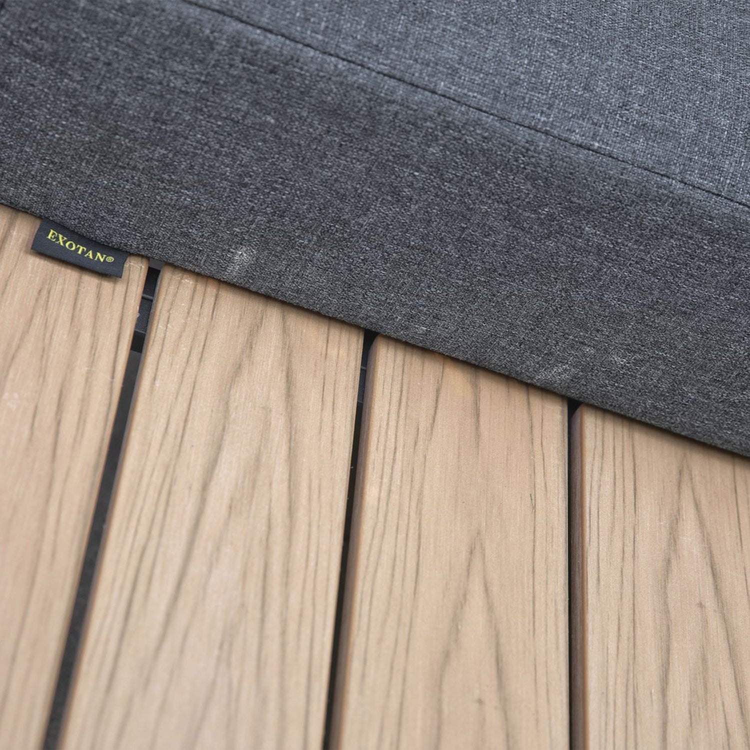 BARI LOUNGE SET ALUMINIUM POLYWOOD INKL KISSEN DUNKELGRAU