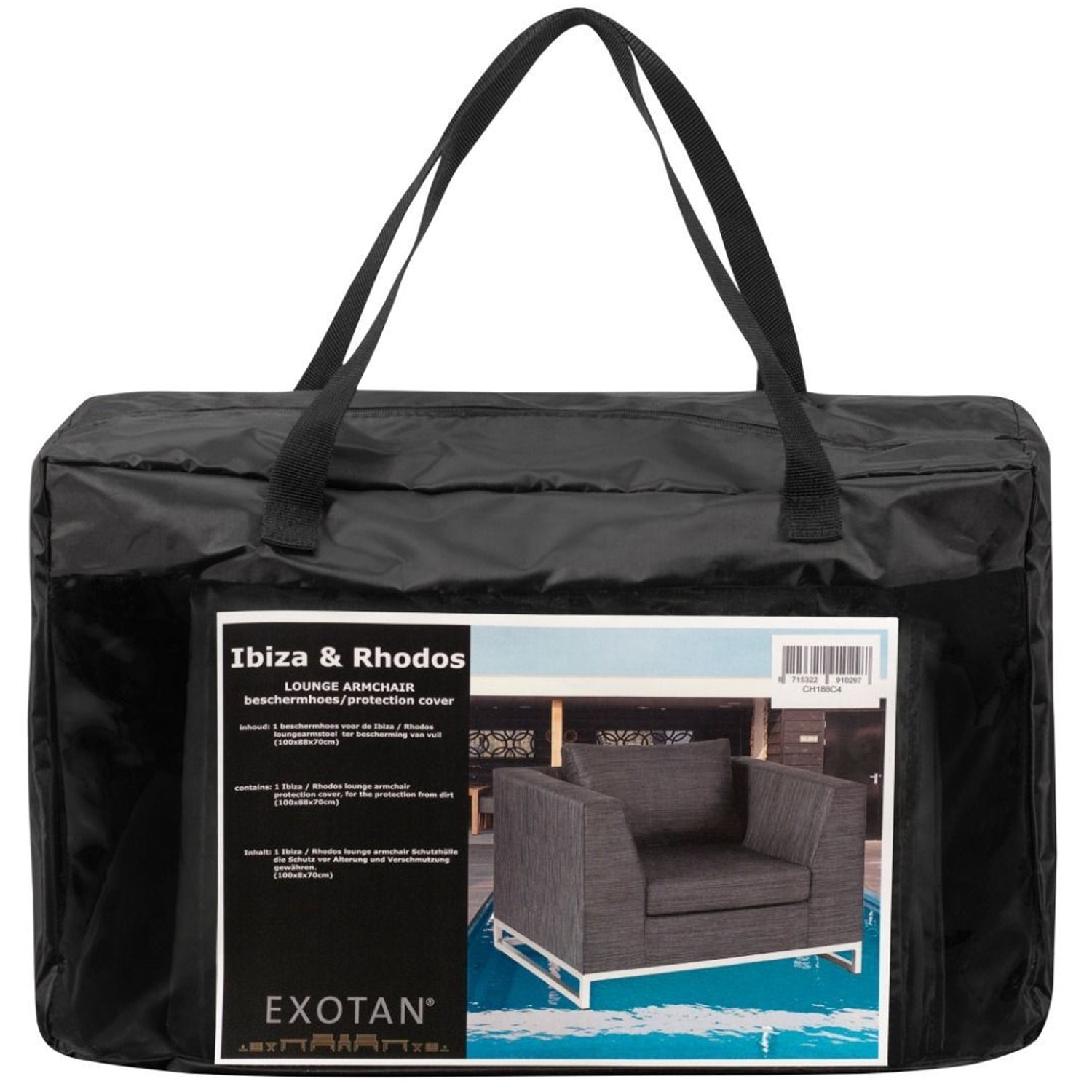 SCHUTZHULLE FUR GARTENSTUHLE 90x100x66CM