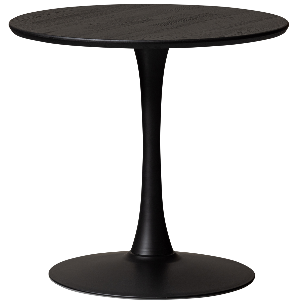BISTRO TROMPETENFUSS METALL GESTELL MATTSCHWARZ 72xO60CM