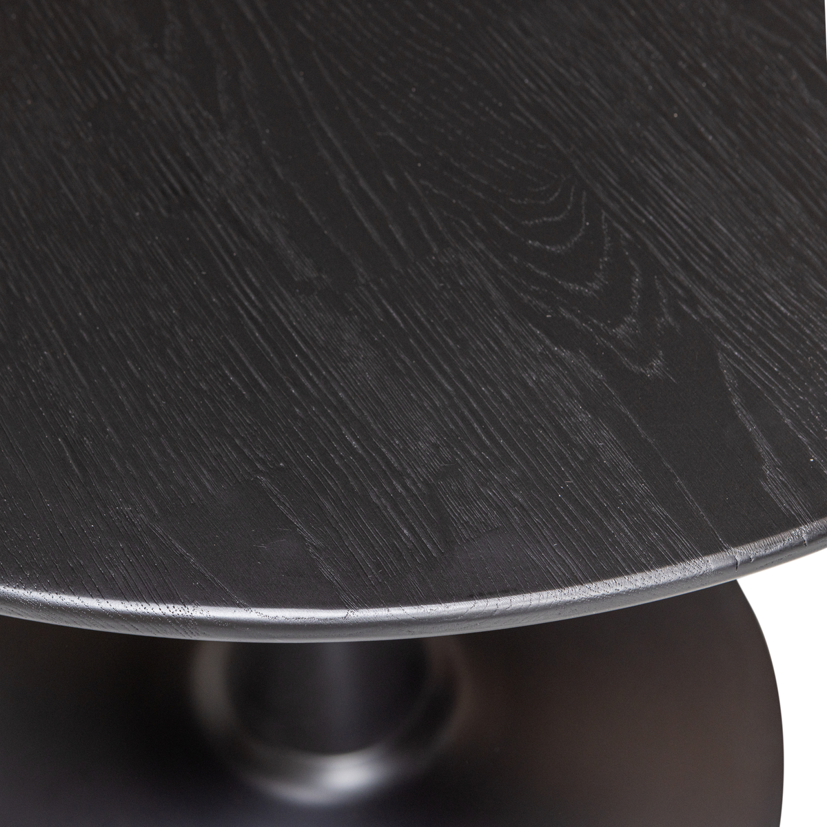 BISTRO TROMPETENFUSS METALL GESTELL MATTSCHWARZ 72xO60CM