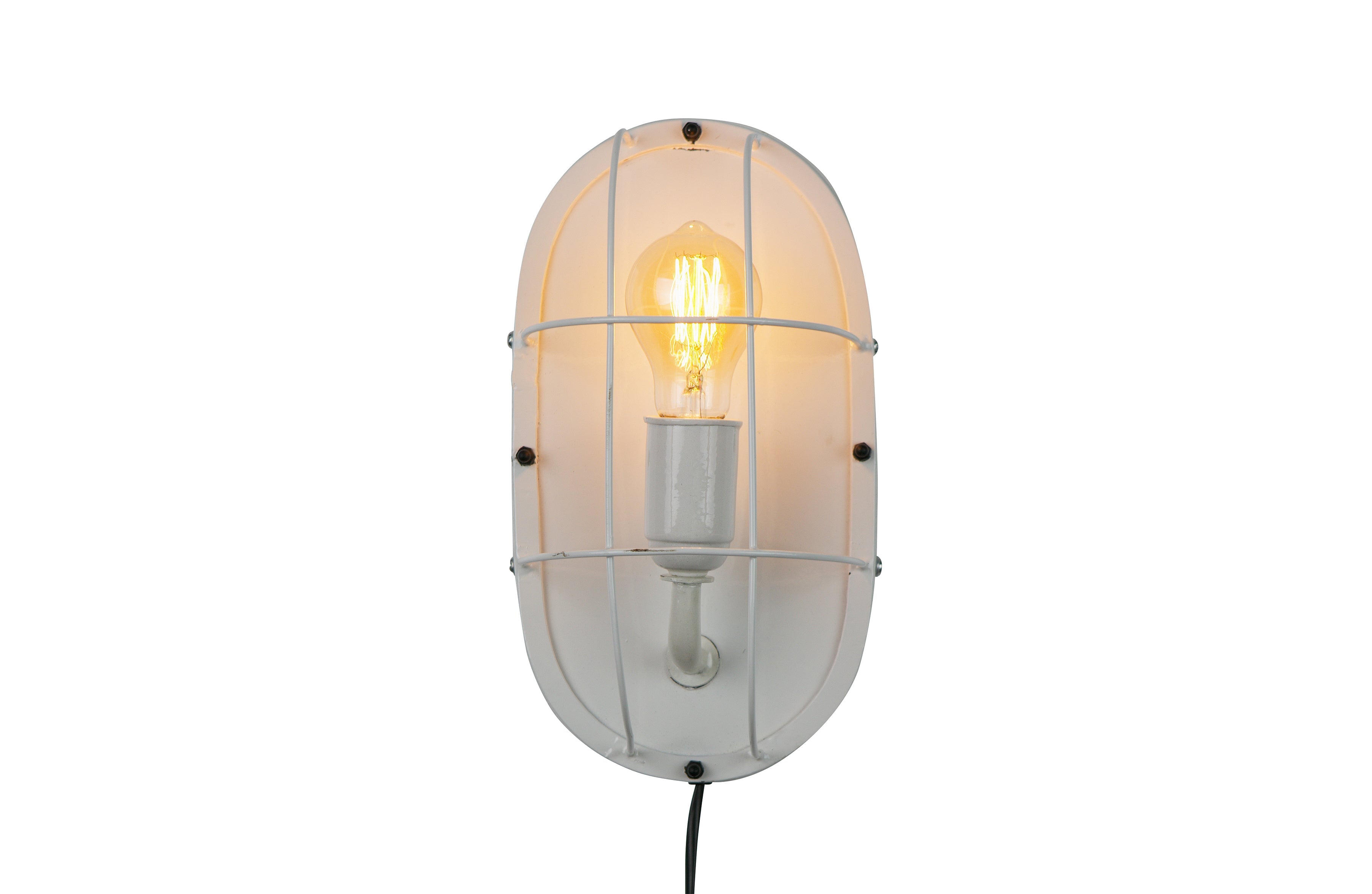 Wand Lampe GABBER aus Metall in Schwarz oder Weiß Lampe WOOOD