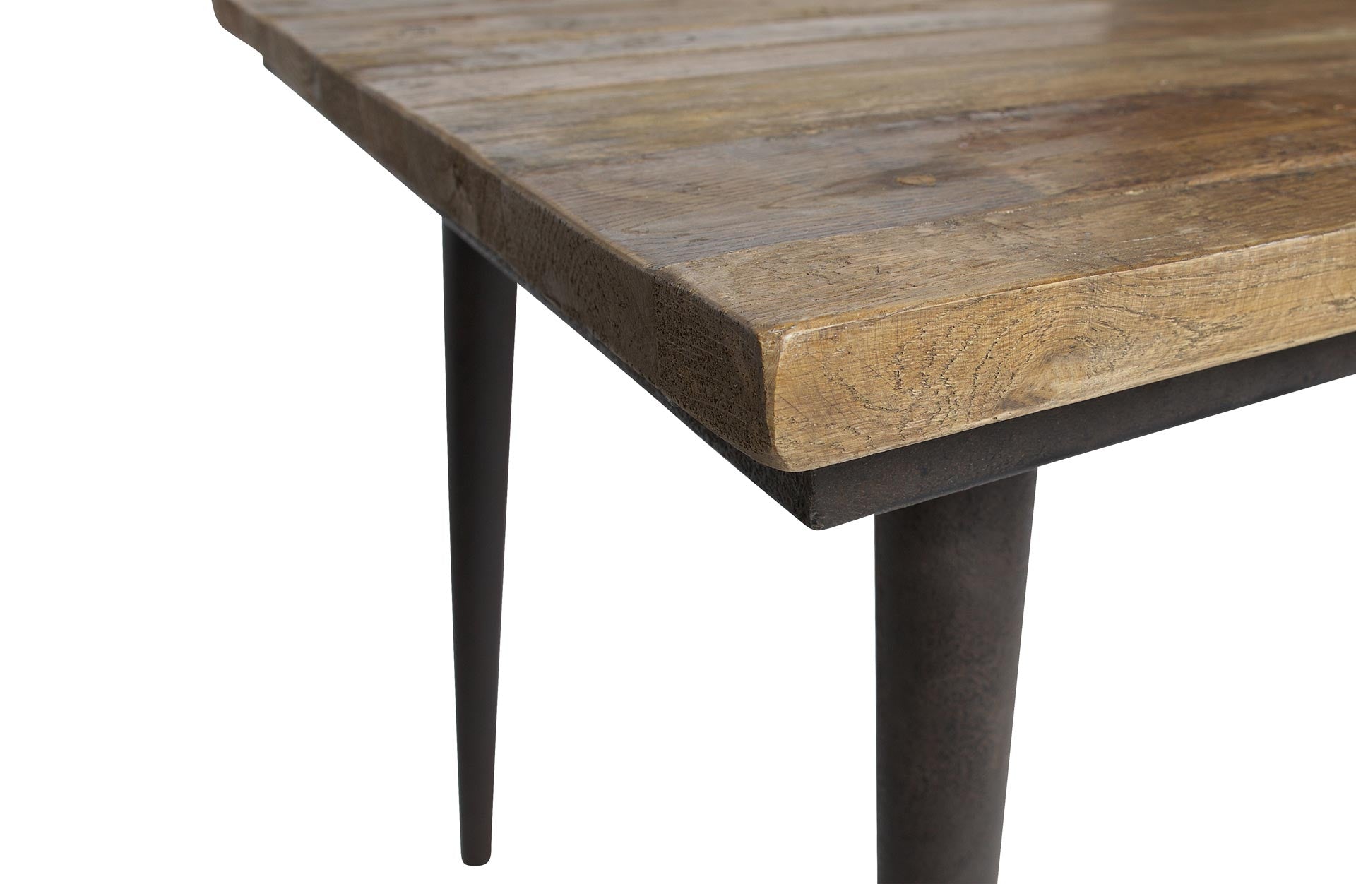 Echtholz Esstisch GUILD 220x90 aus recycletem Ulmenholz