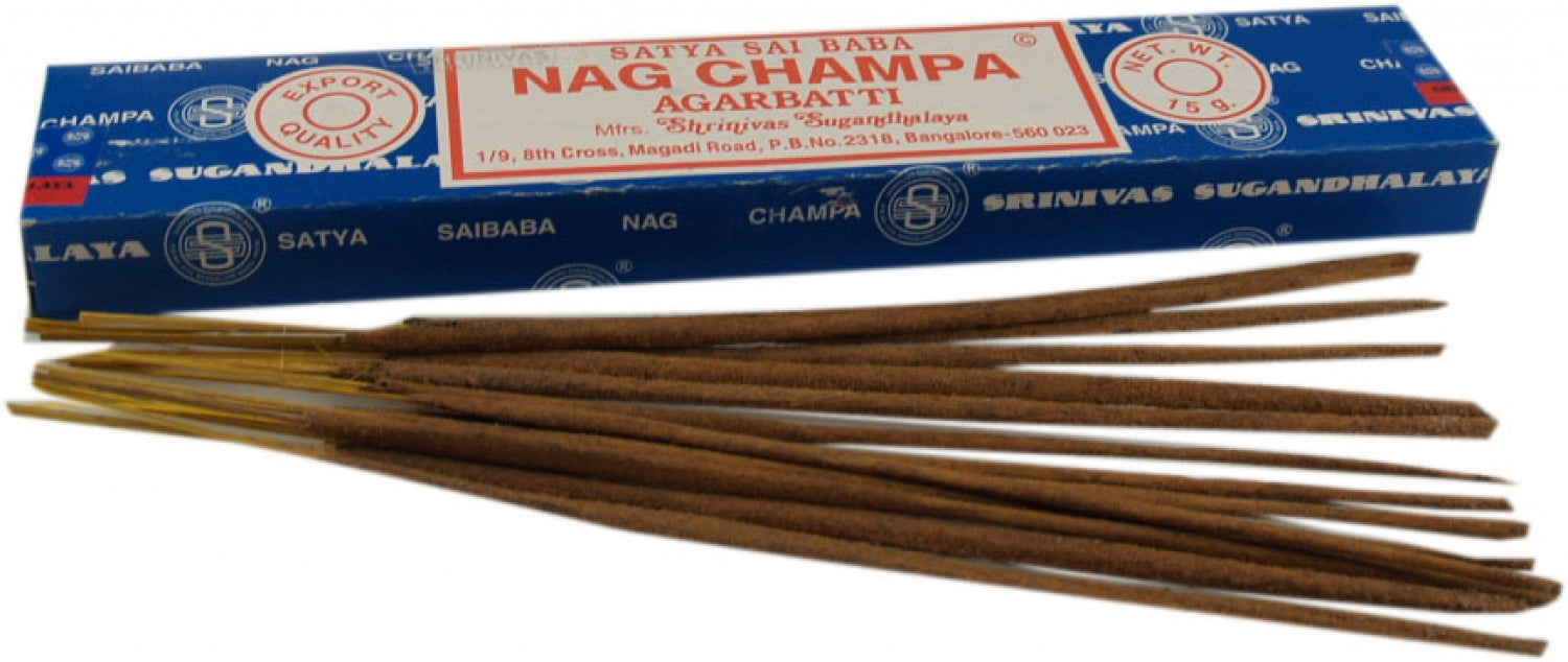 Indische Räucherstäbchen NAG CHAMPA Sai Baba Satya, 15 g