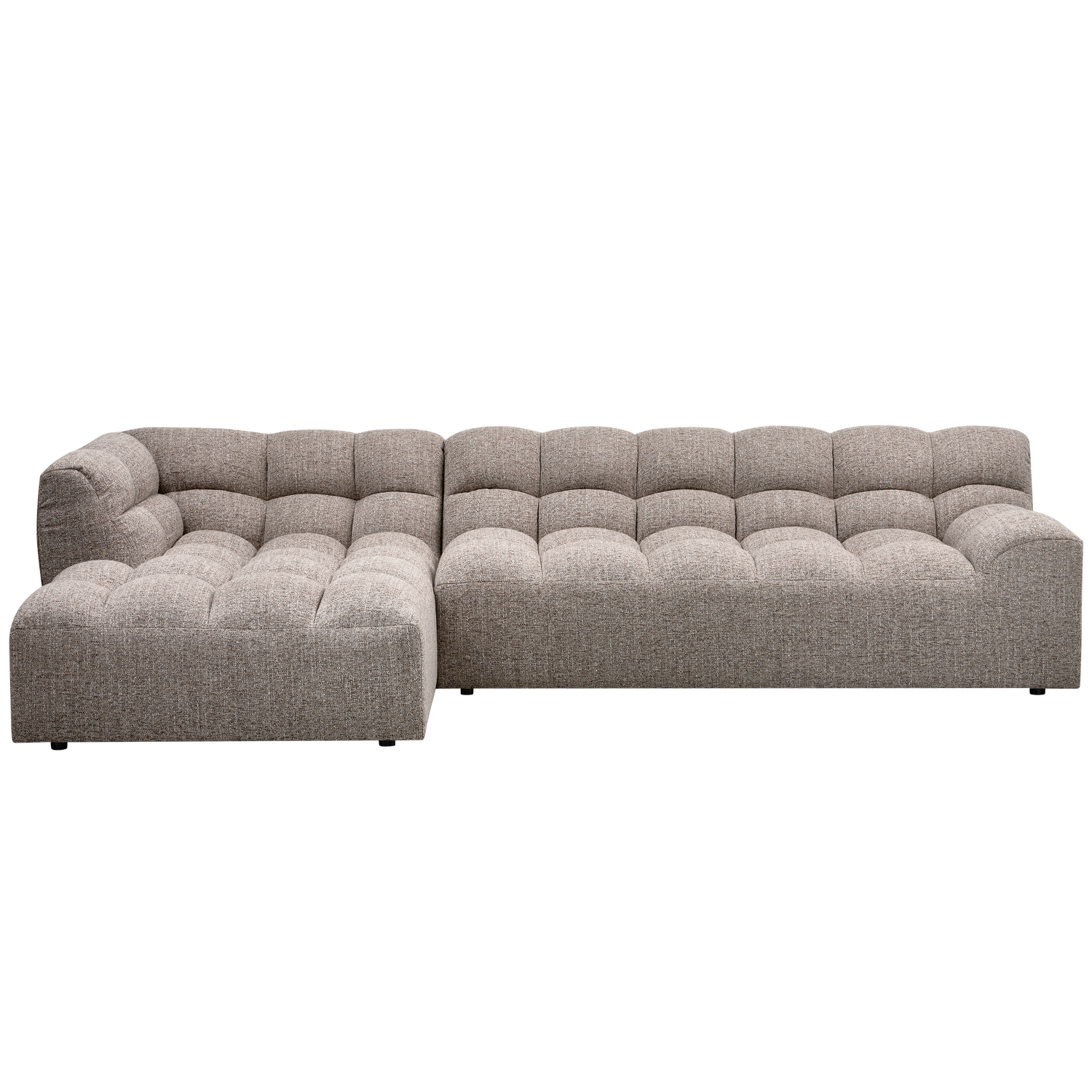 ALLURE CHAISE LONGUE LINKS GEWEBTES CLAY MELANGE