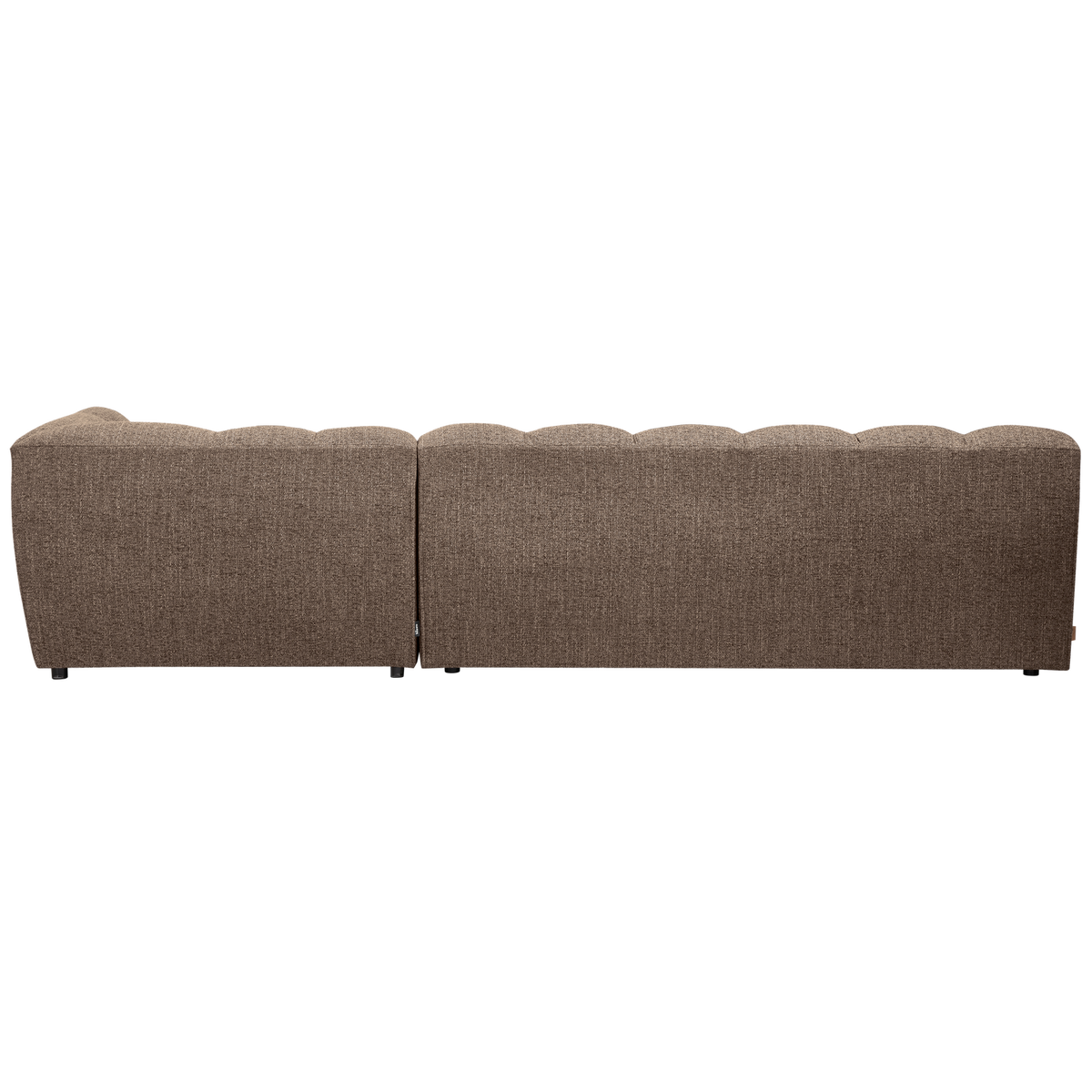 ALLURE CHAISE LONGUE RECHTS GEWEBTES DUNKELBRAUN MELANGE