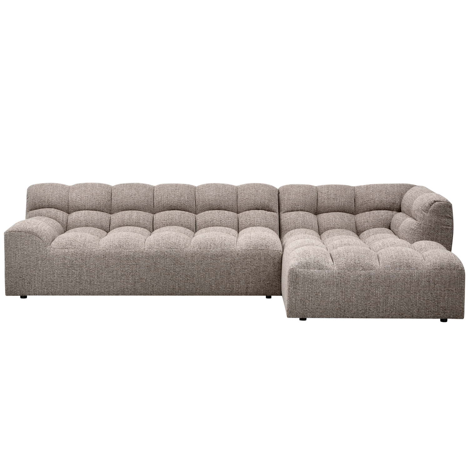 ALLURE CHAISE LONGUE RECHTS GEWEBTES CLAY MELANGE