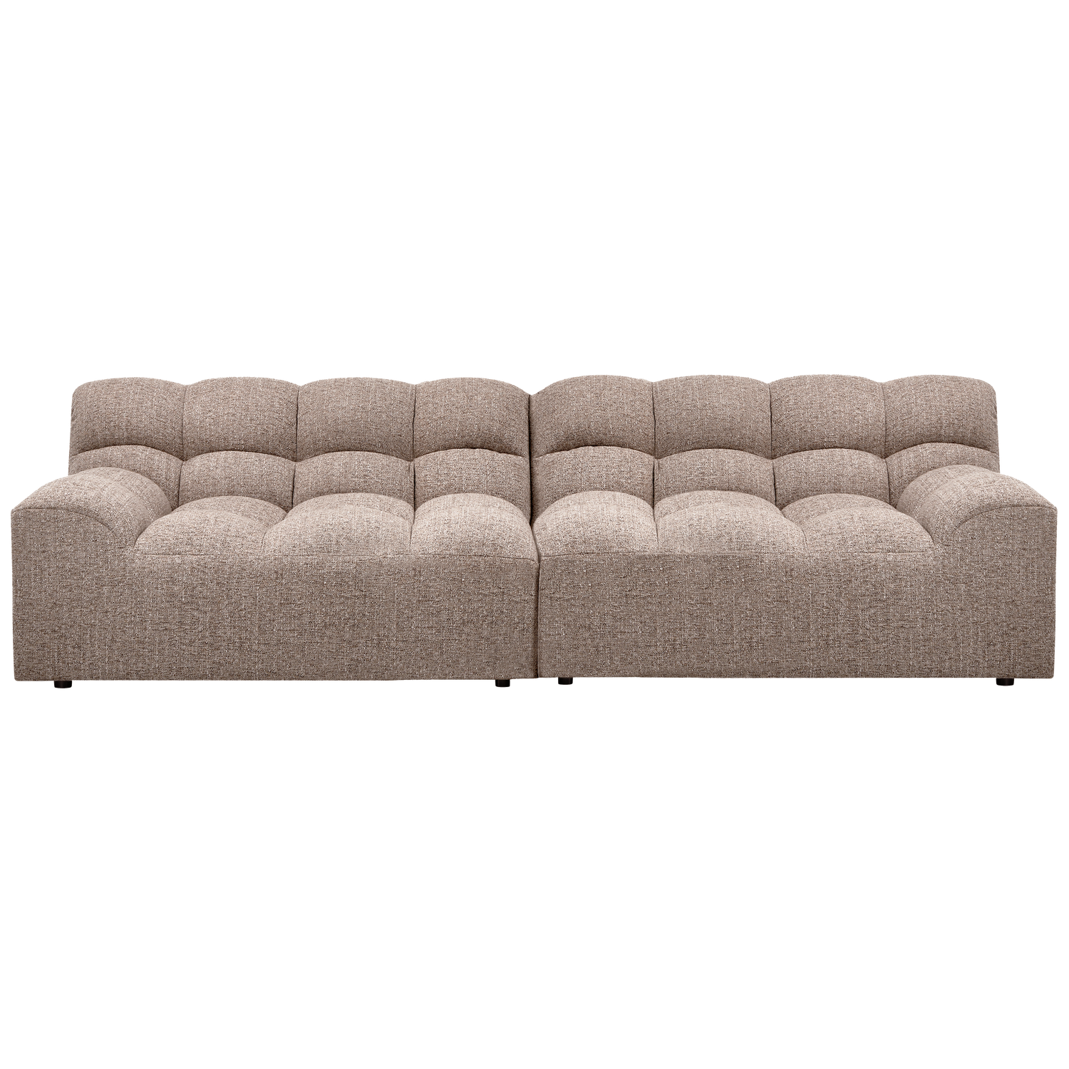 ALLURE 3-SITZER SOFA GEWEBTES BRAUN MELANGE