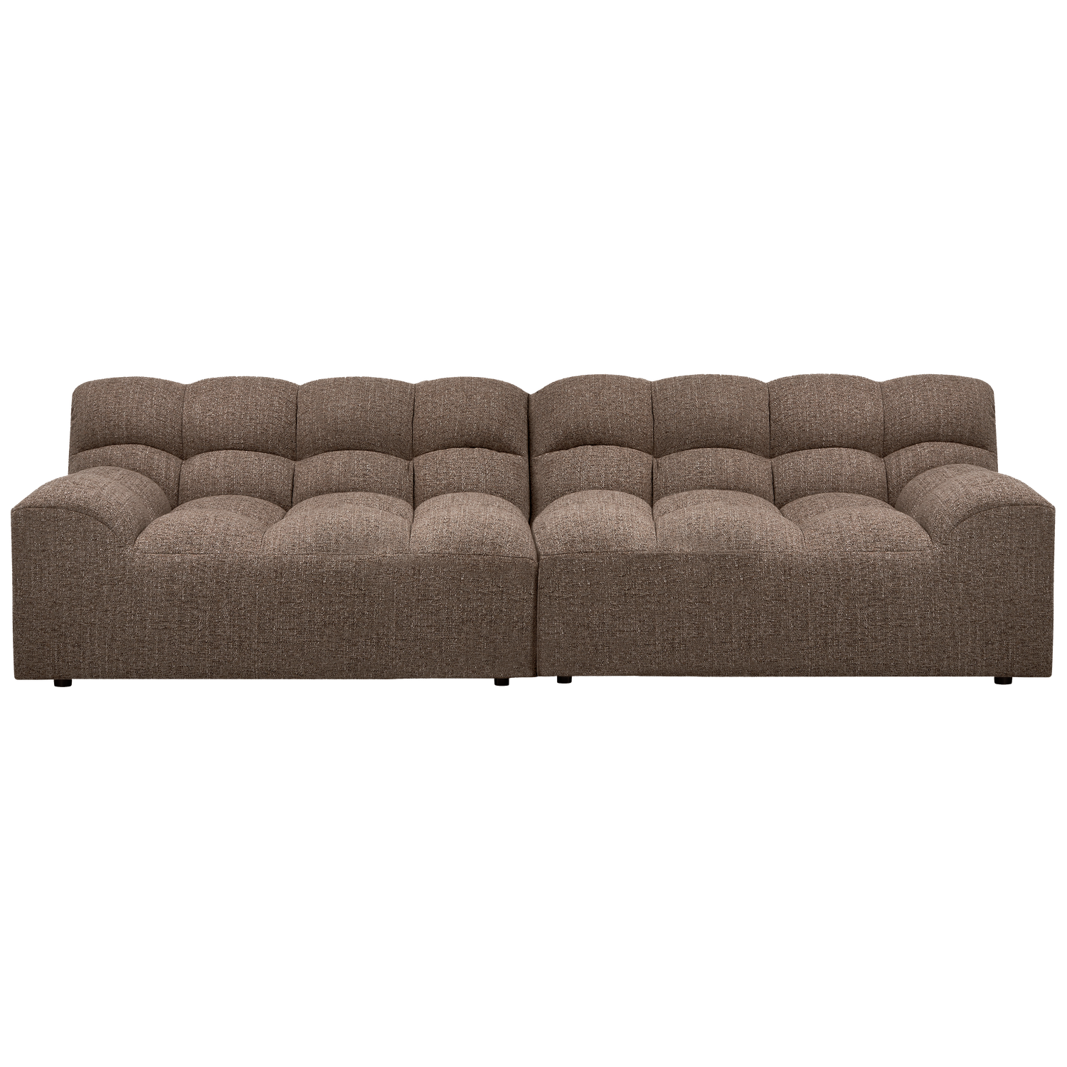 ALLURE 3-SITZER SOFA GEWEBTES DUNKELBRAUN MELANGE