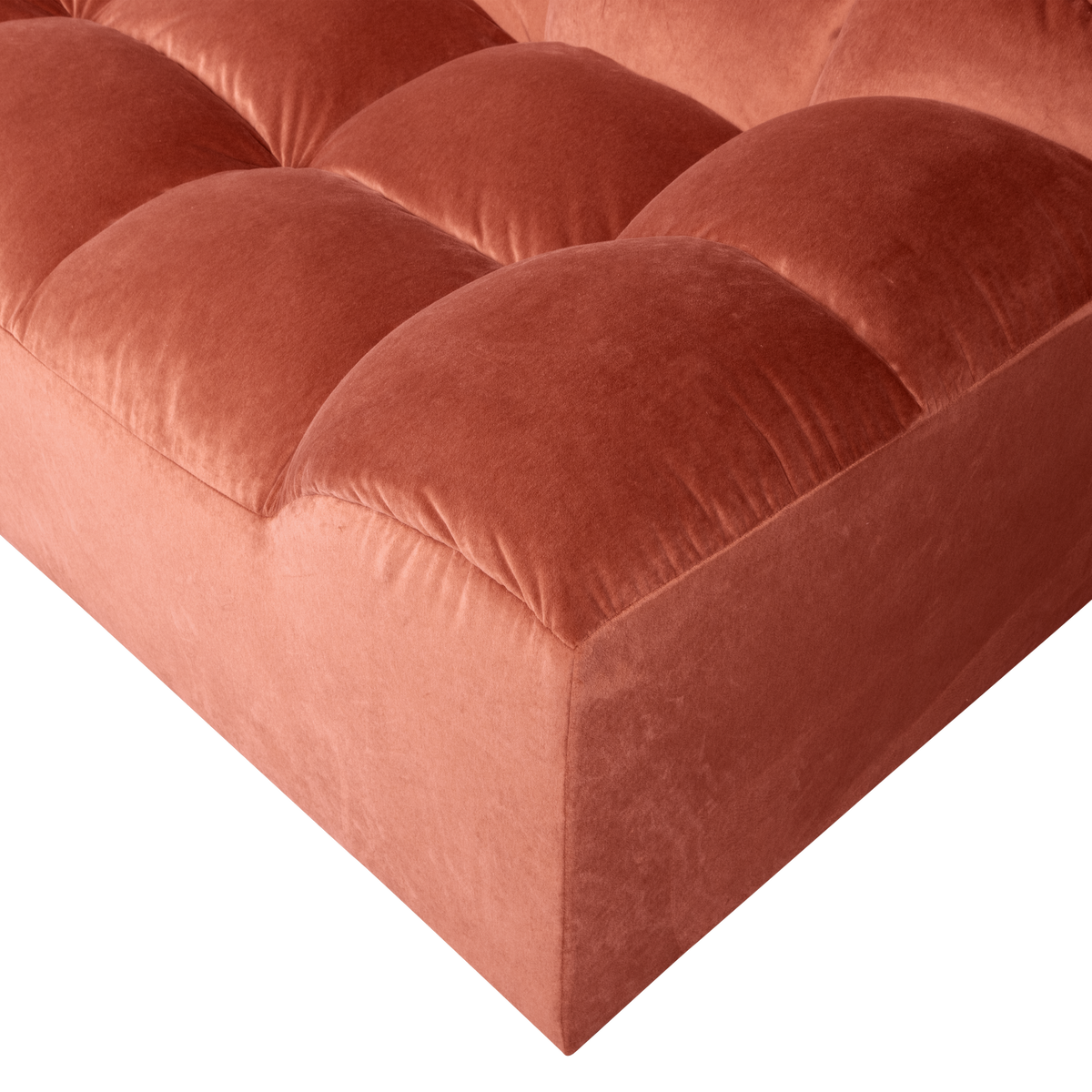 ALLURE 3-SITZER SOFA SAMT BLUSH