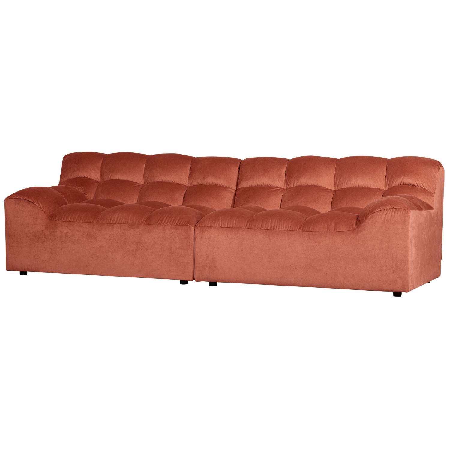 ALLURE 3-SITZER SOFA SAMT BLUSH