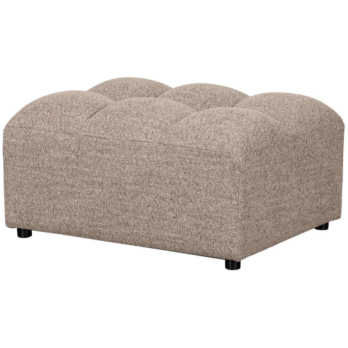 ALLURE HOCKER GEWEBTES BRAUN MELANGE