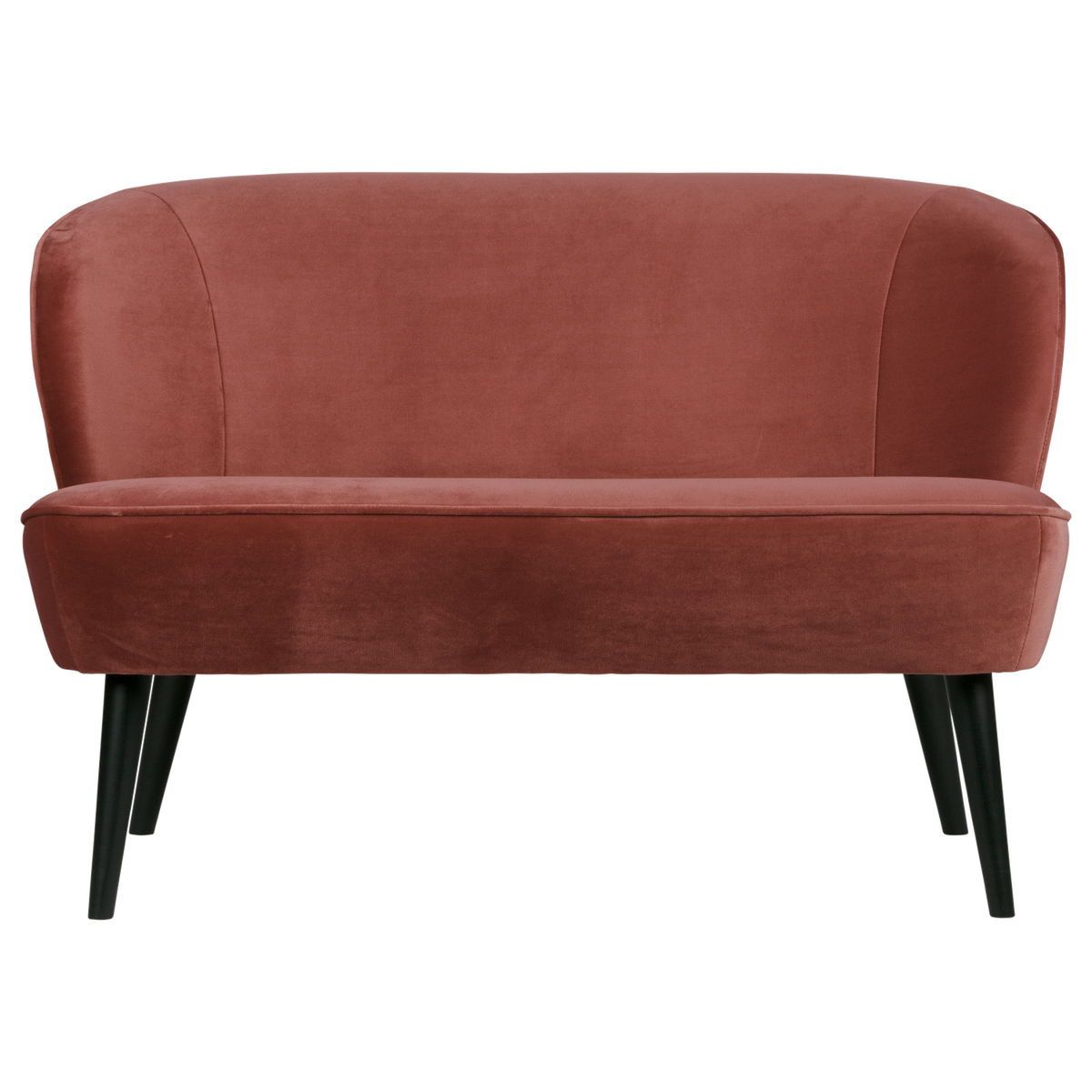 SARA KLEINES SOFA SAMT BORDEAUXROT [fsc]