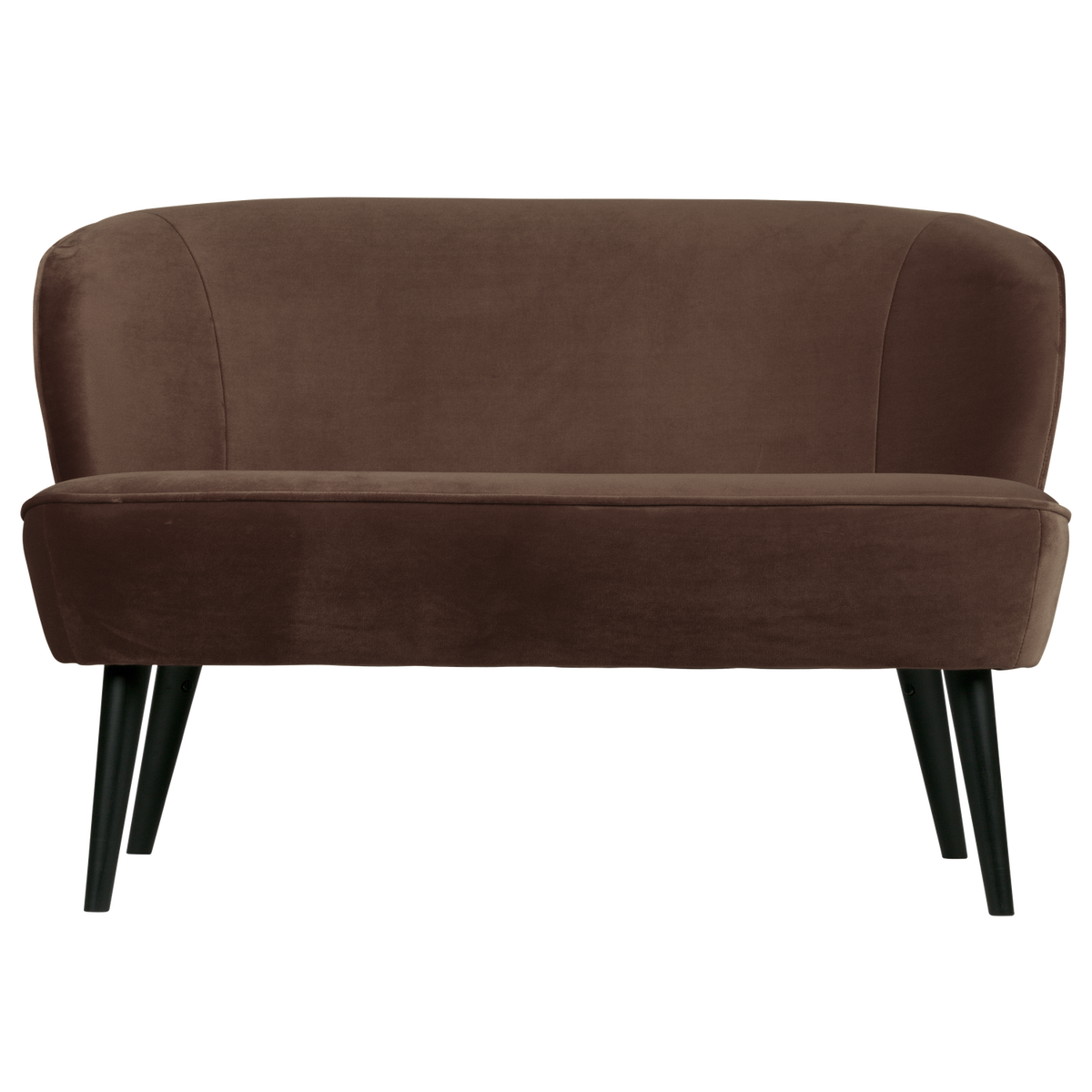 SARA KLEINES SOFA SAMT DUNKELBRAUN [fsc]