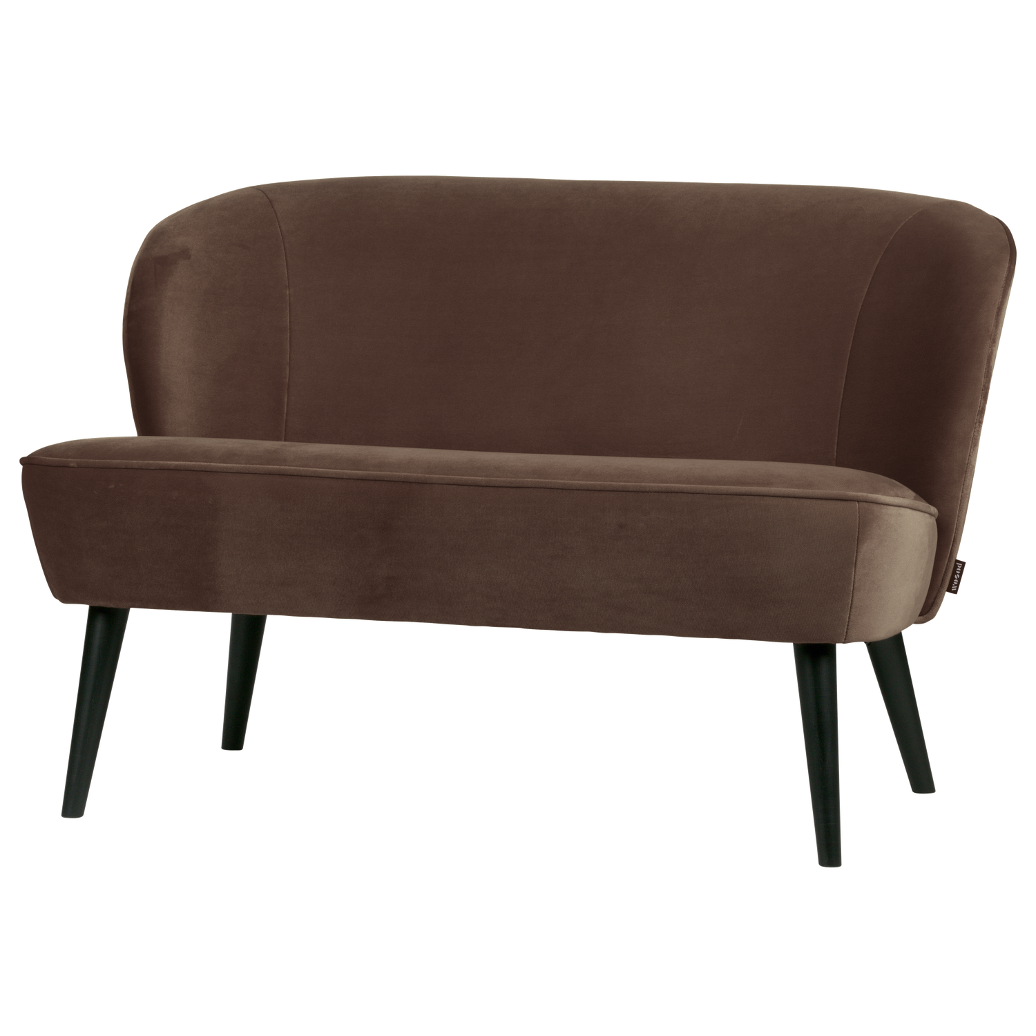 SARA KLEINES SOFA SAMT DUNKELBRAUN [fsc]
