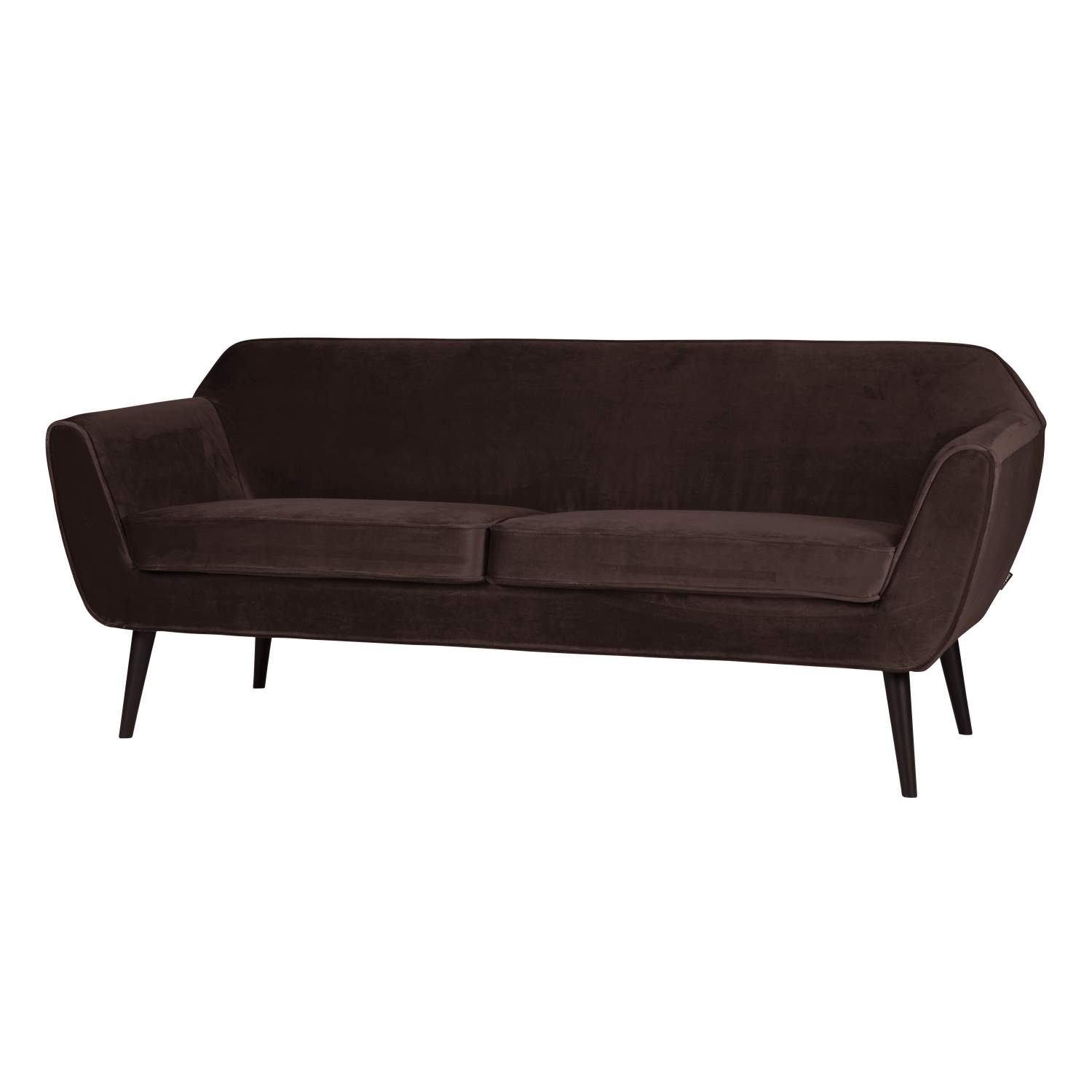 ROCCO SOFA 187 CM SAMT DUNKELBRAUN [fsc]