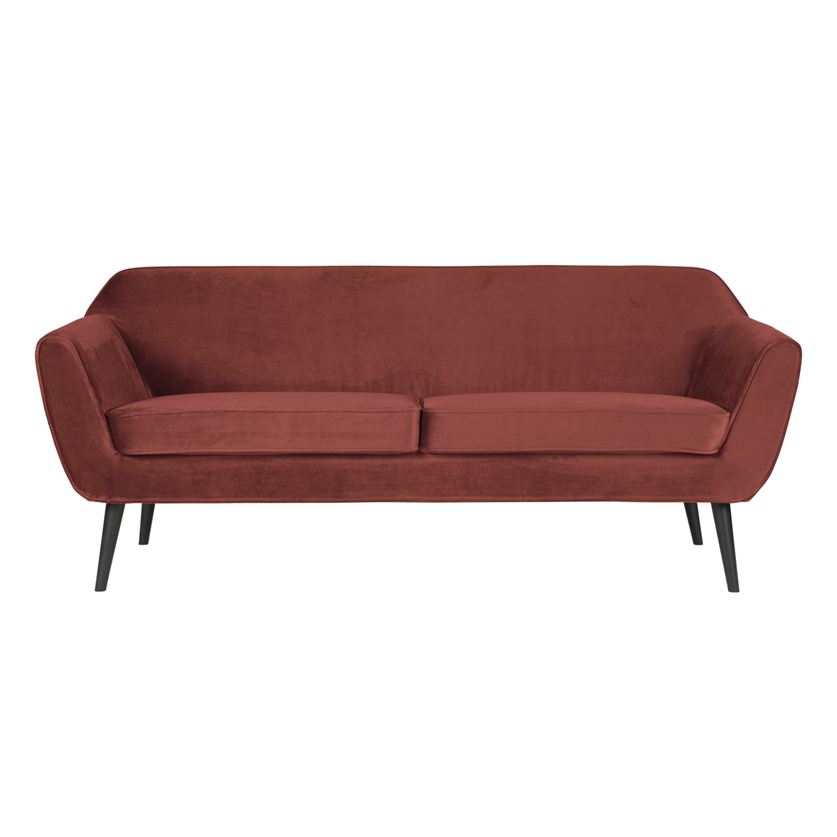 ROCCO SOFA 187 CM SAMT BORDEAUXROT [fsc]
