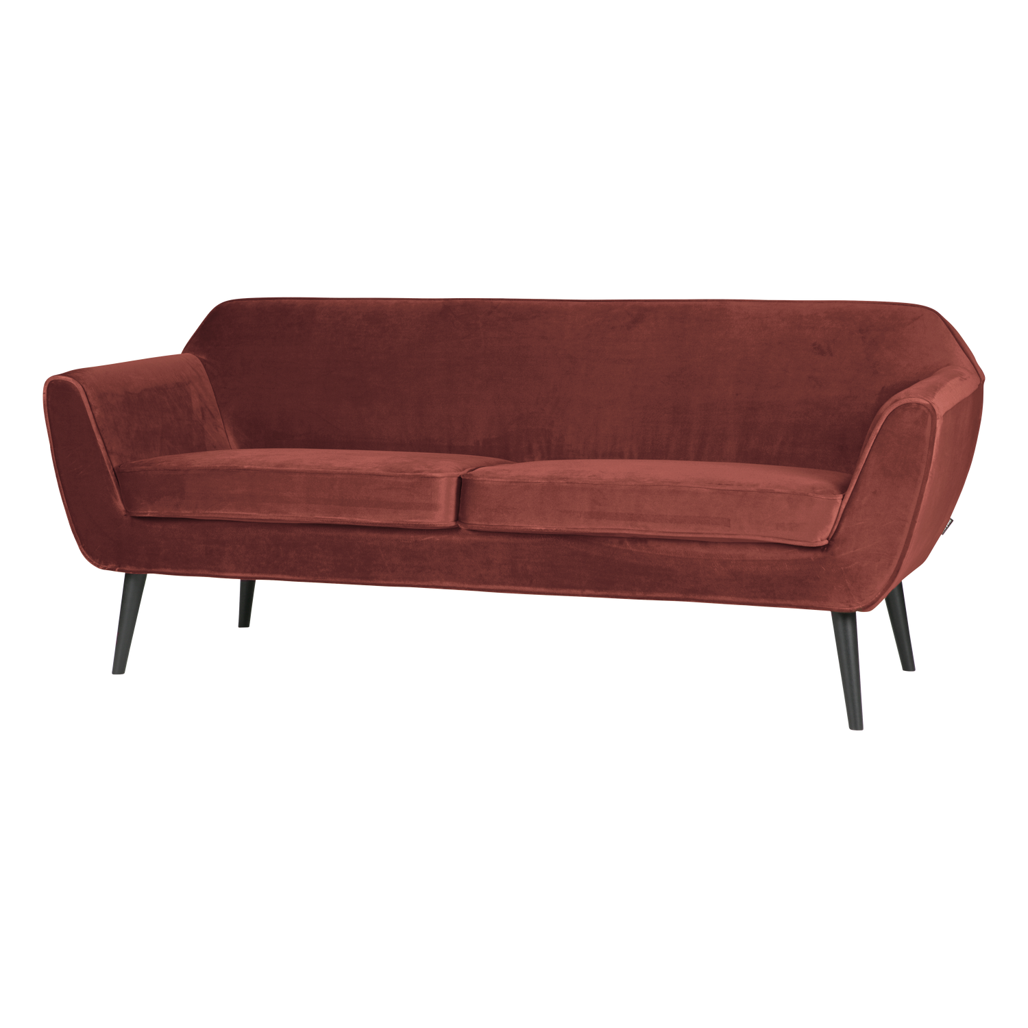 ROCCO SOFA 187 CM SAMT BORDEAUXROT [fsc]