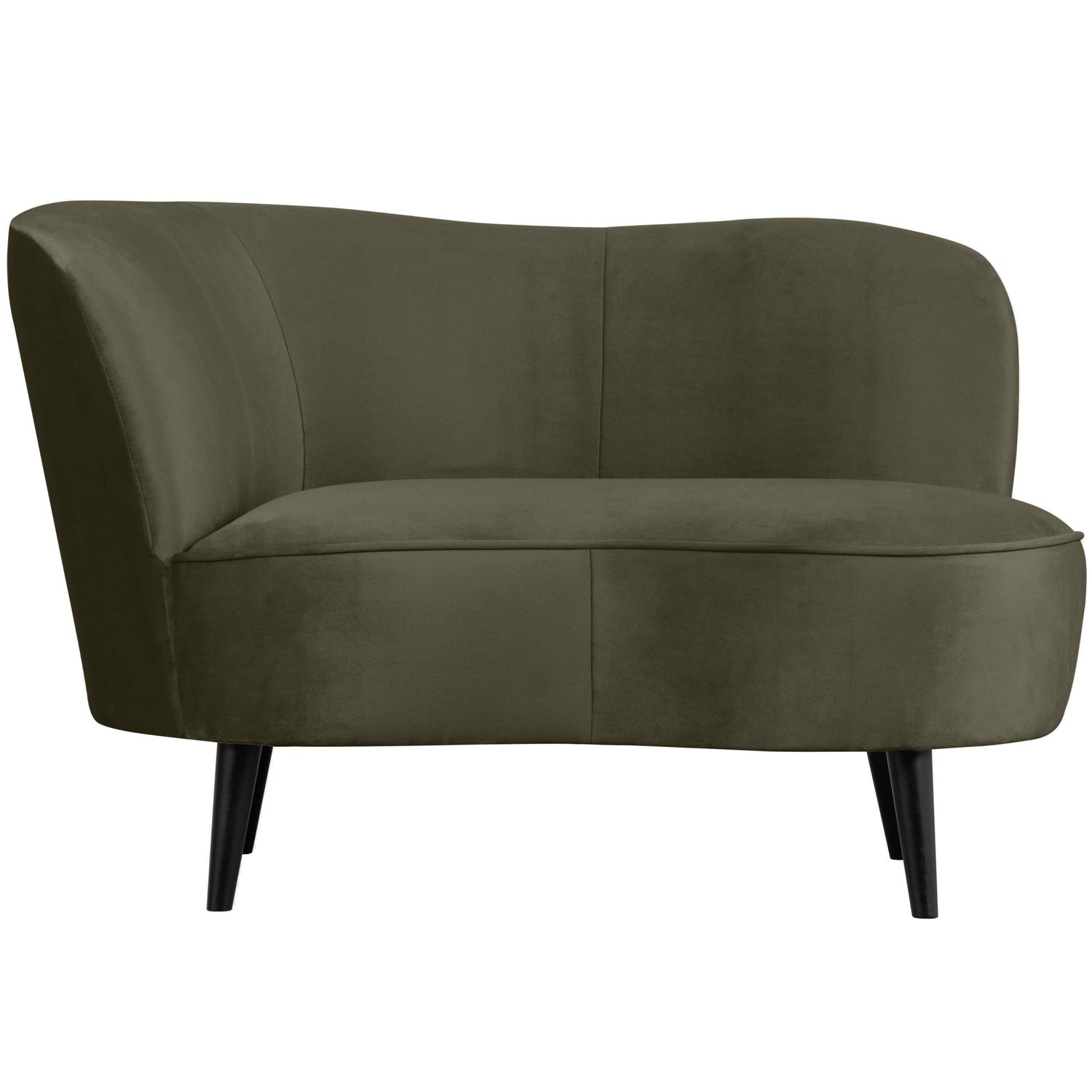SARA LOUNGE SESSEL LINKS SAMT WARMES GRUN
