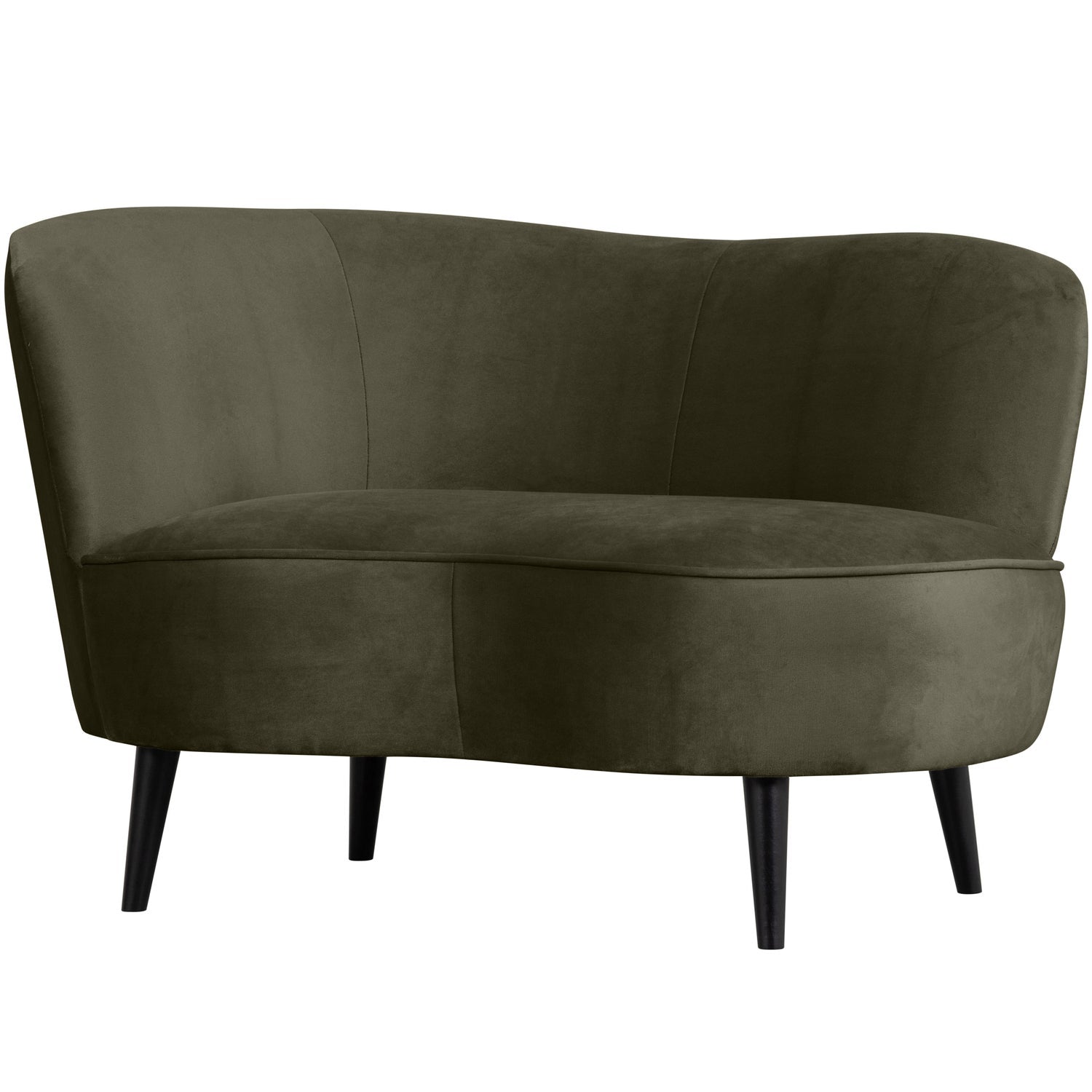 SARA LOUNGE SESSEL LINKS SAMT WARMES GRUN