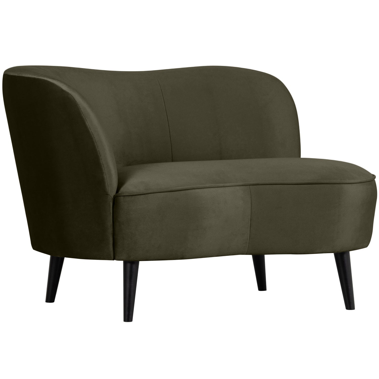 SARA LOUNGE SESSEL LINKS SAMT WARMES GRUN