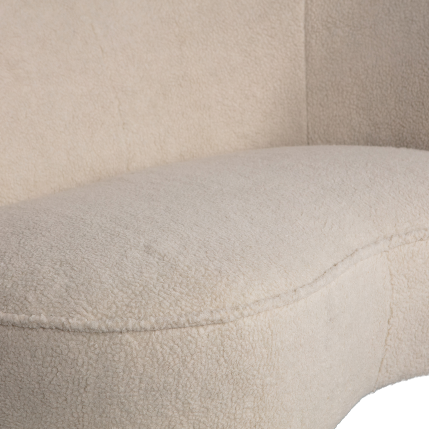 SARA LOUNGE SESSEL RECHTS SAMT TEDDY OFF WHITE