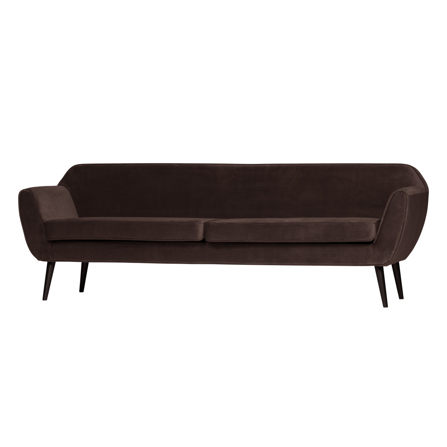 ROCCO XL SOFA 230 CM SAMT DUNKELBRAUN [fsc]