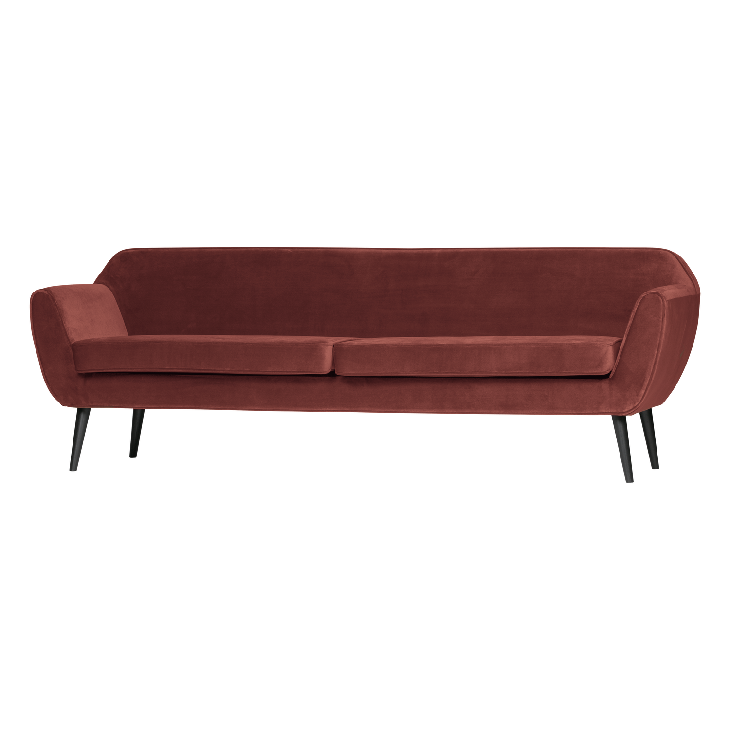 ROCCO XL SOFA 230 CM SAMT BORDEAUXROT [fsc]