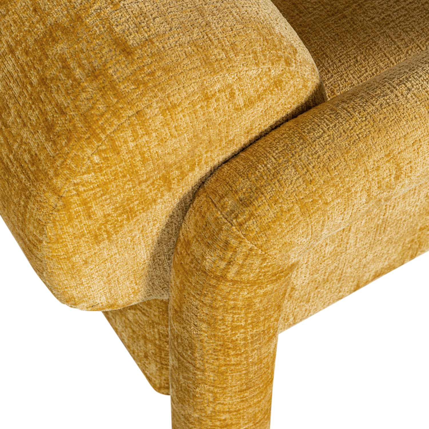 LENNY SESSEL IN GROBER TEXTUR GOLD/GELB