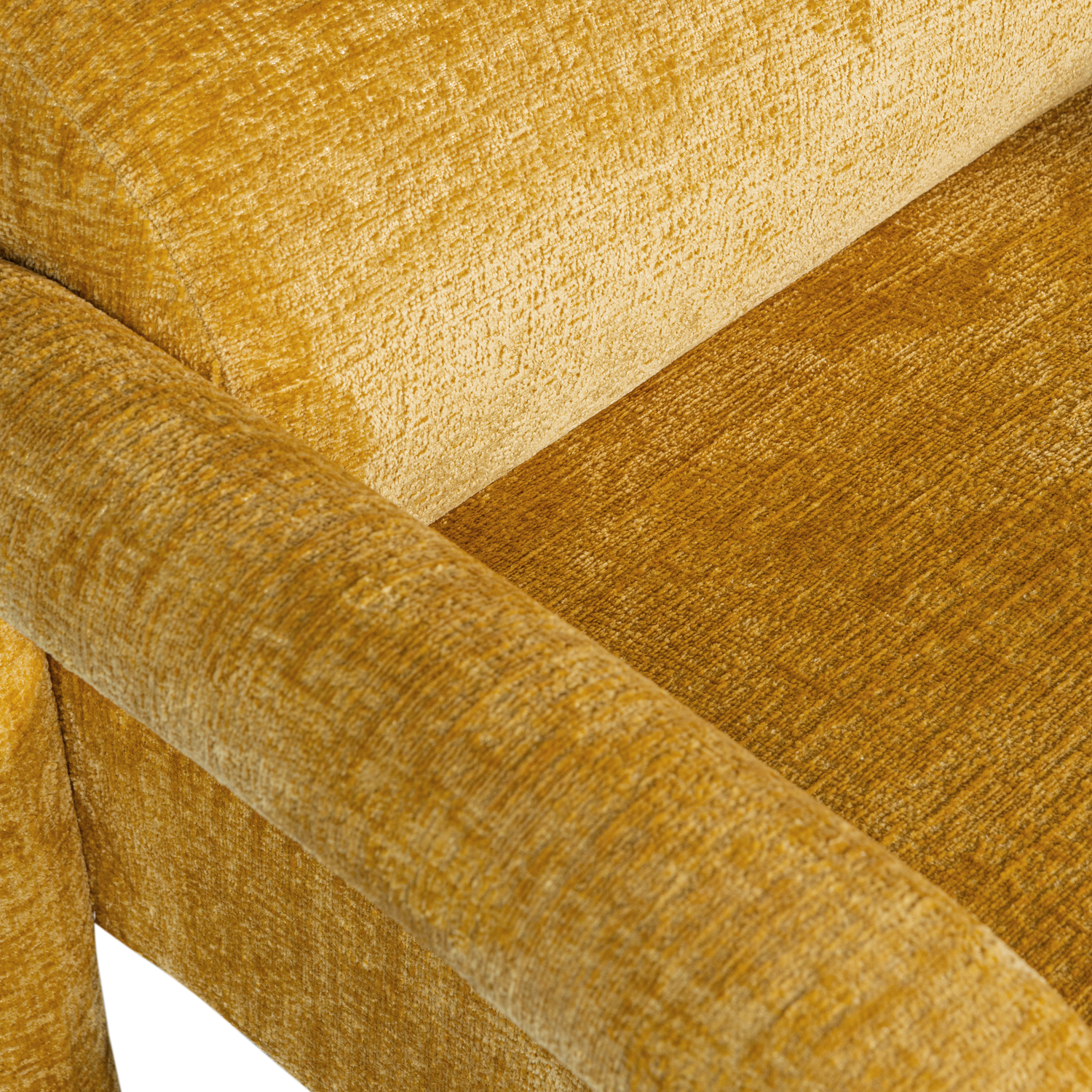 LENNY SESSEL IN GROBER TEXTUR GOLD/GELB