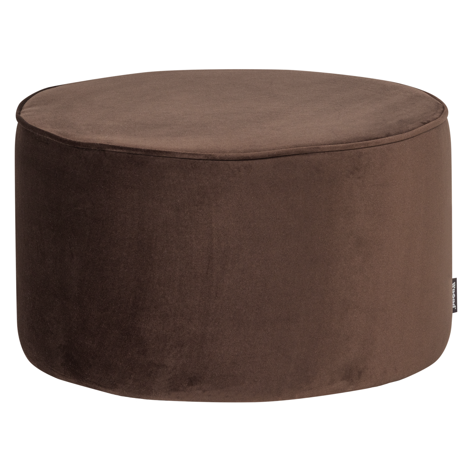 SARA HOCKER 36xO60 CM NIEDRIG SAMT DUNKELBRAUN [fsc]