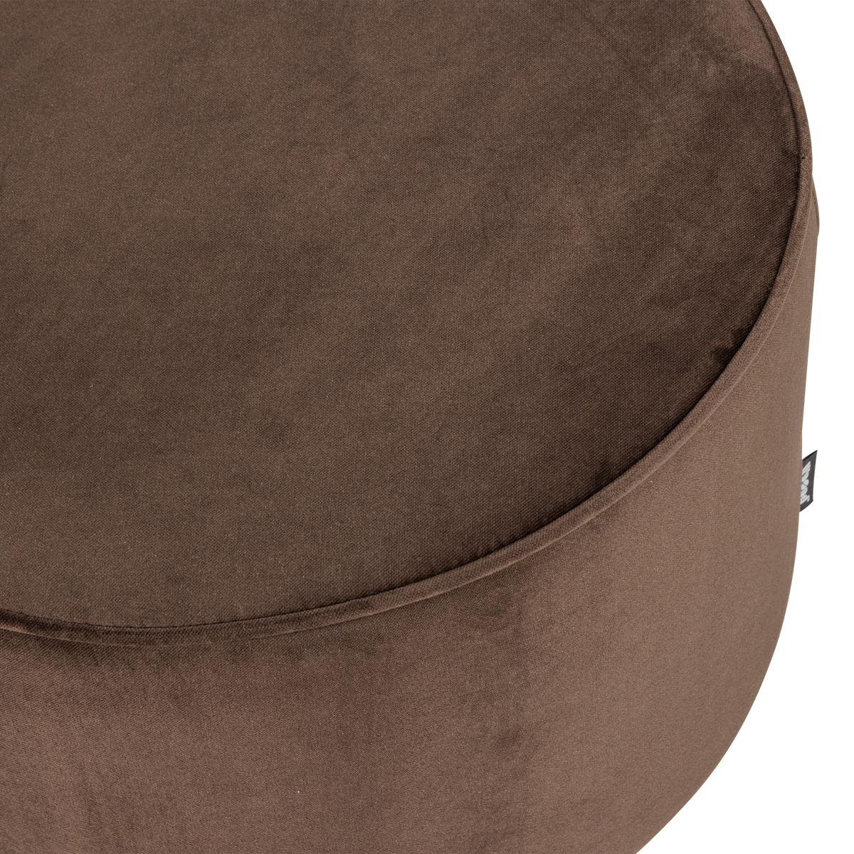 SARA HOCKER 36xO60 CM NIEDRIG SAMT DUNKELBRAUN [fsc]