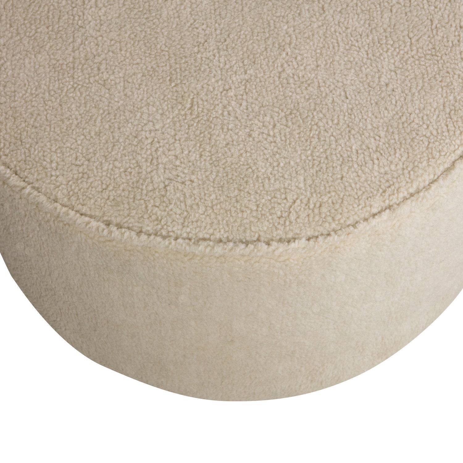 SARA RUNDER HOCKER NIEDRIG TEDDY OFF WHITE