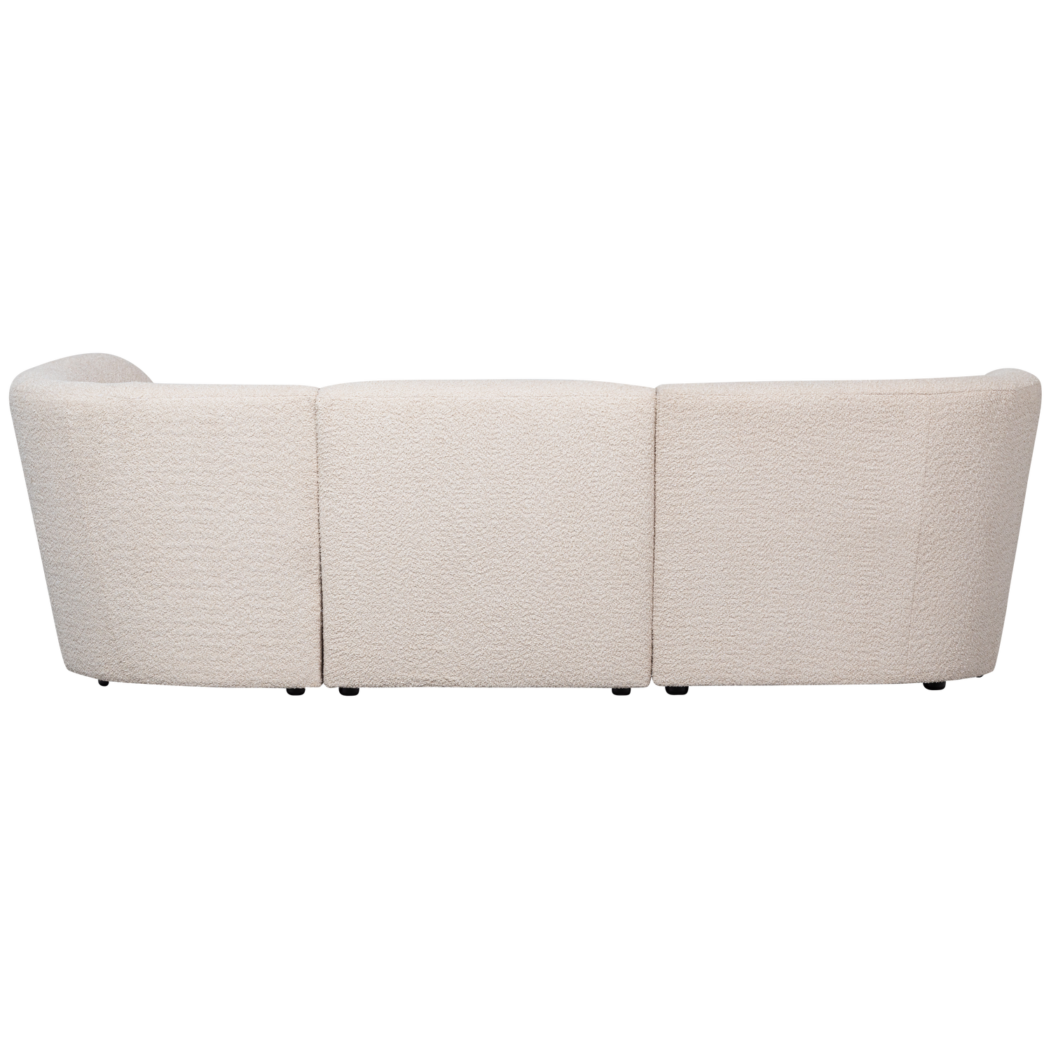 COCO 3-SITZER ABGERUNDET RECHTS BOUCLE CREME