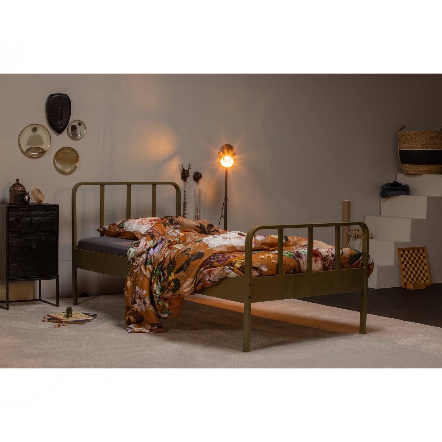 MEES BETT METALL ARMY 90x200 CM