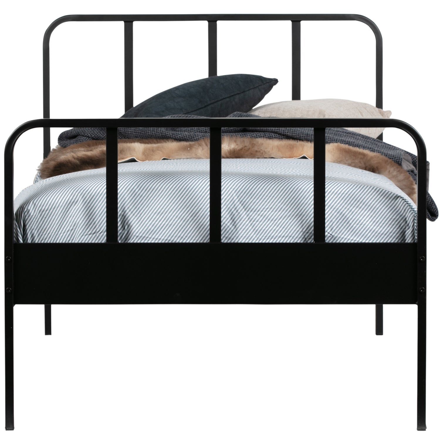 MEES BETT METALL SCHWARZ 90x200 CM