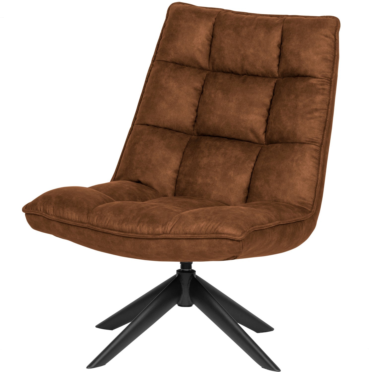 JOUKE DREHSESSEL KUNSTLEDER COGNAC