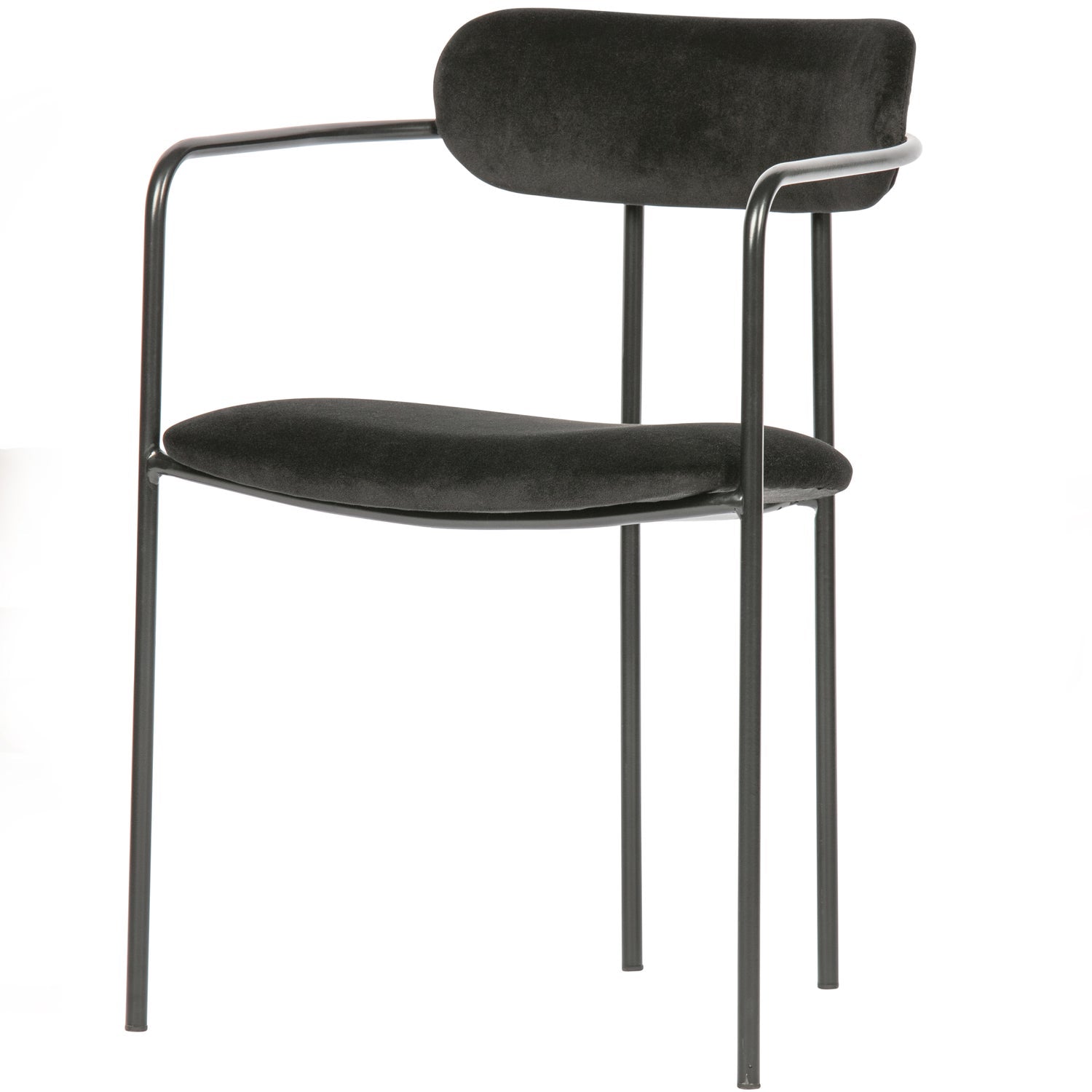 IVY ESSZIMMERSTUHL VELVET SCHWARZ