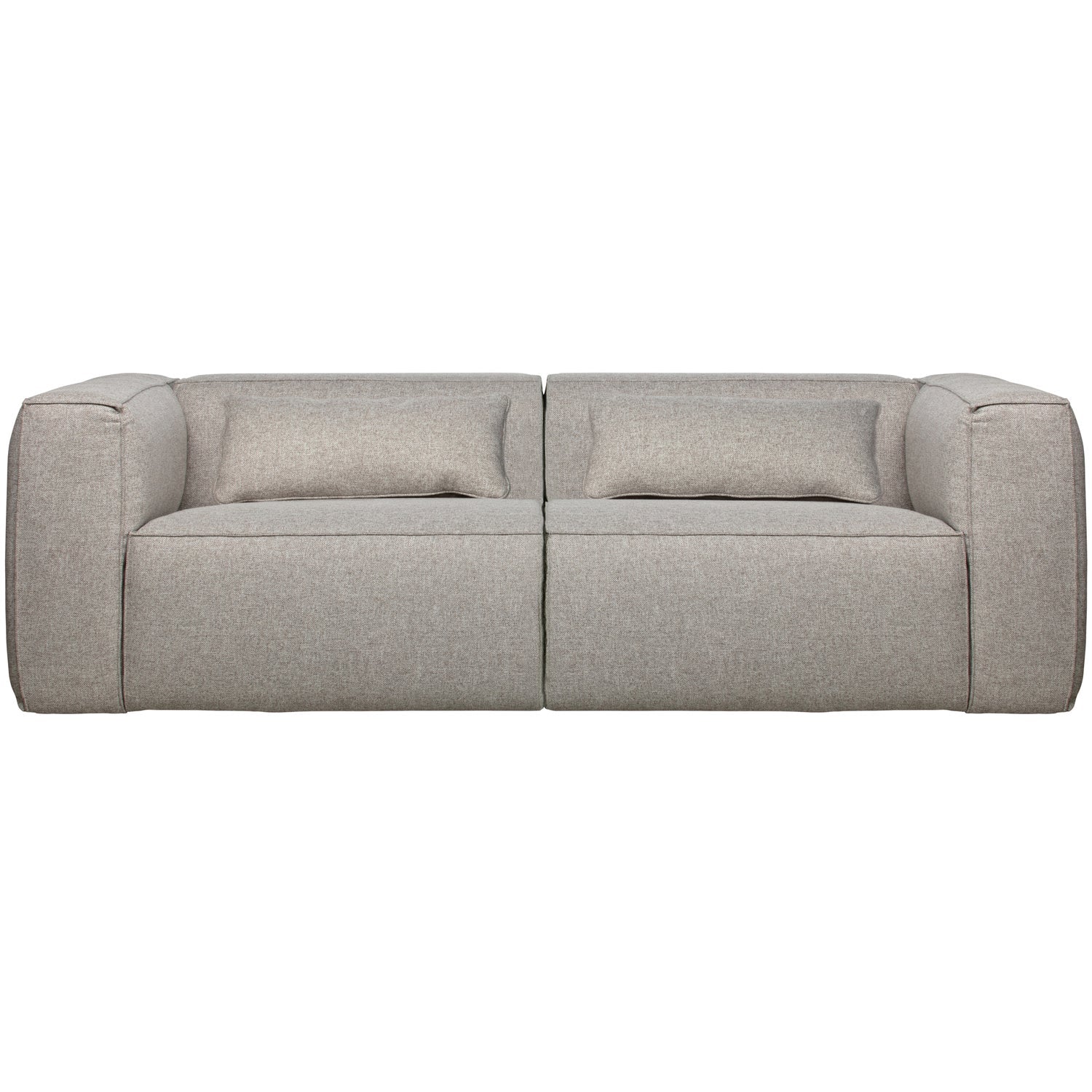 BEAN 3,5-SITZER SOFA ARMY INCL. KISSENS LIGHT GREY