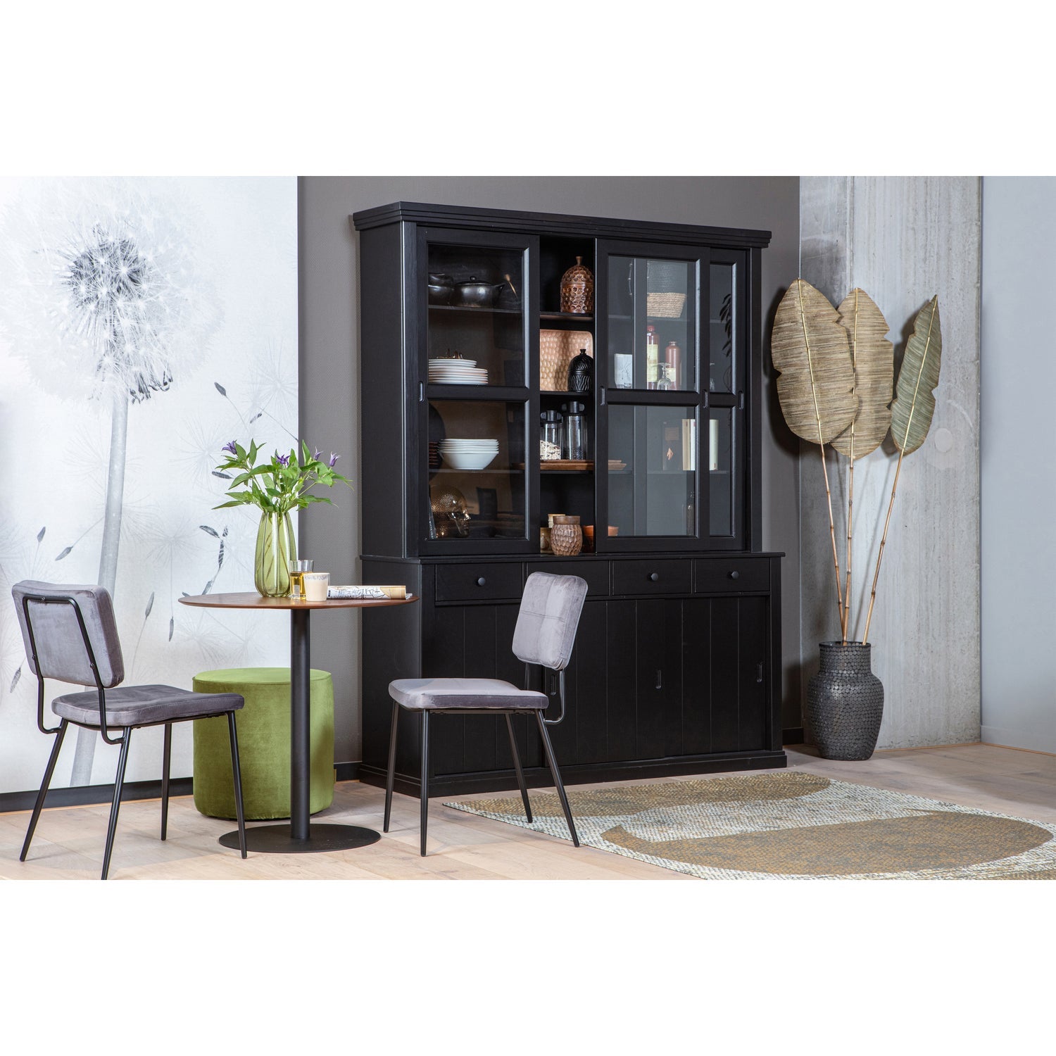 LAGOS BUFFETSCHRANK GROSS KIEFER TIEFSCHWARZ [fsc]