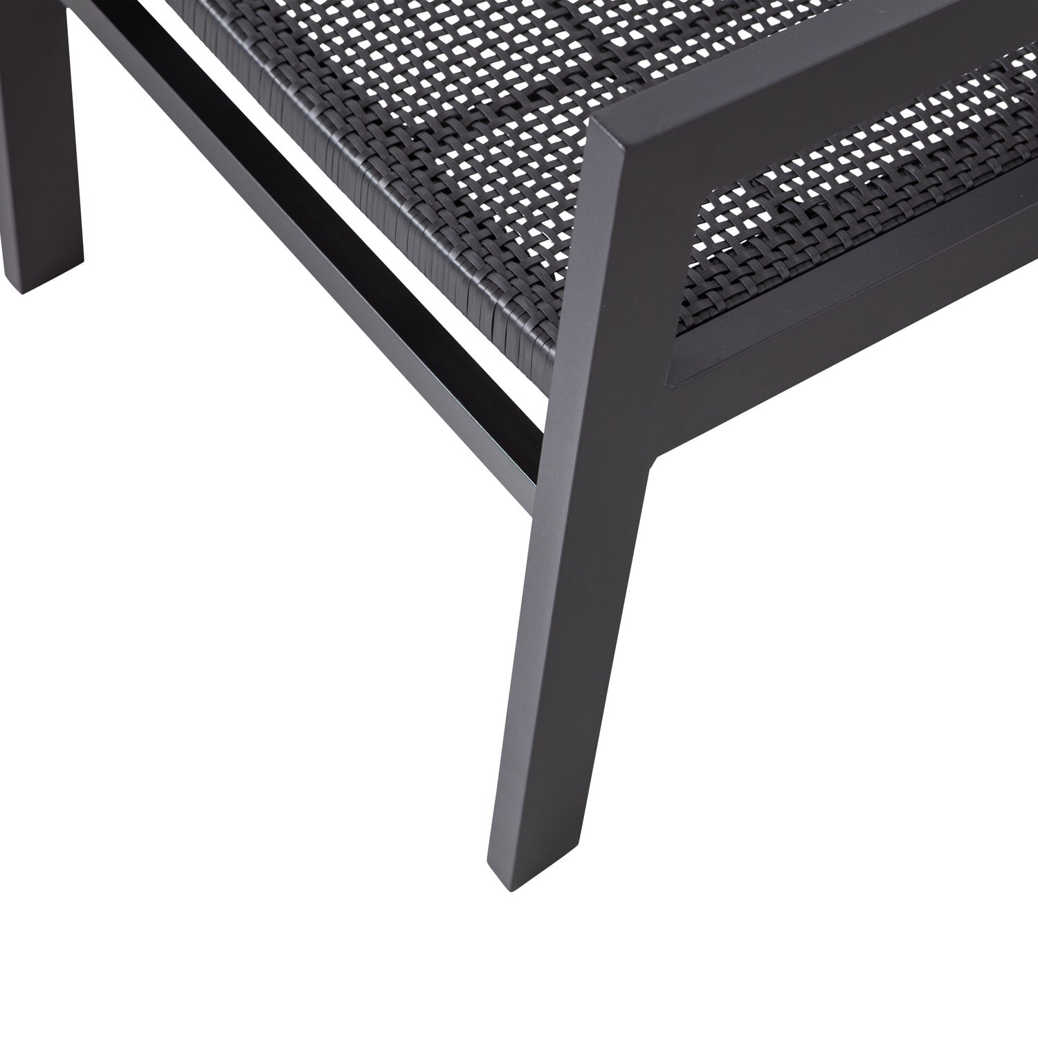 PEM GARTENSESSEL MIT ARMLEHNE ALUMINIUM SCHWARZ