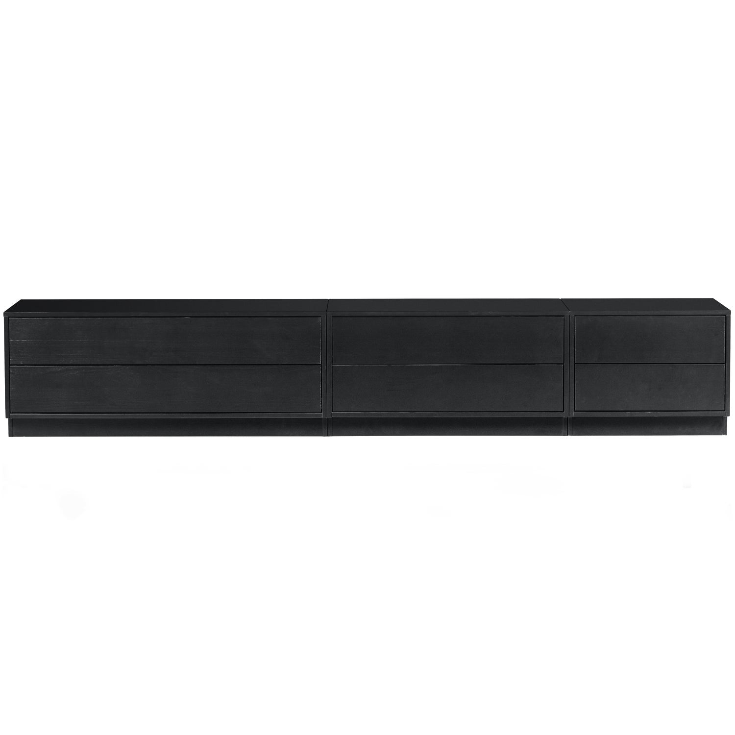 FINCA TV-MOBEL 100CM HOLZ TIEF SCHWARZ [fsc]