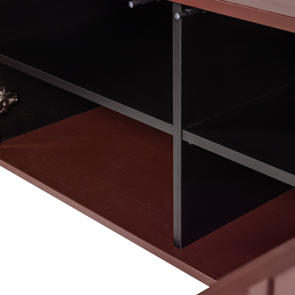 NEW GRAVURE TV-MÖBEL 100 CM KIEFER BORDEAUXROT [fsc]