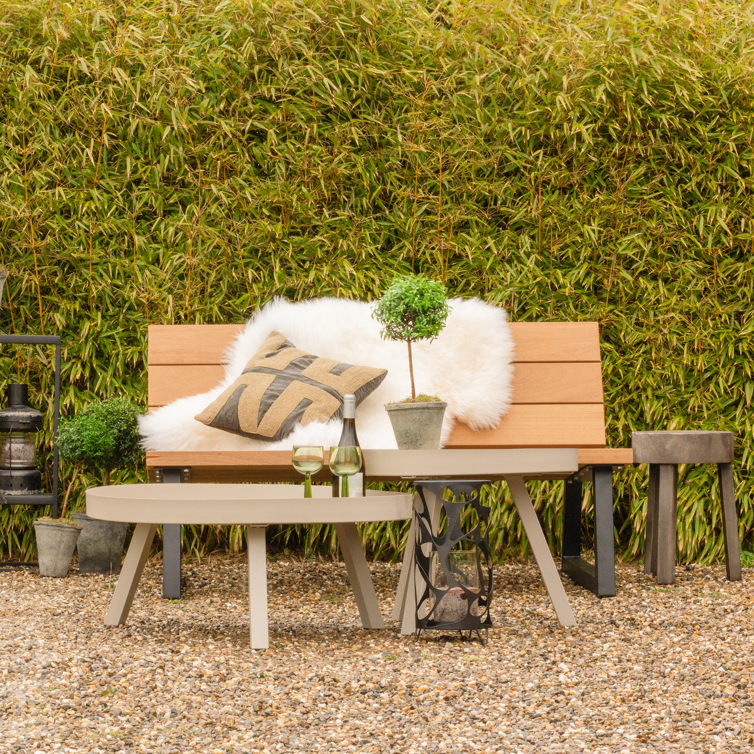 BANCO GARTENBANK AYOUS HOLZ/METALL NATUR [fsc]